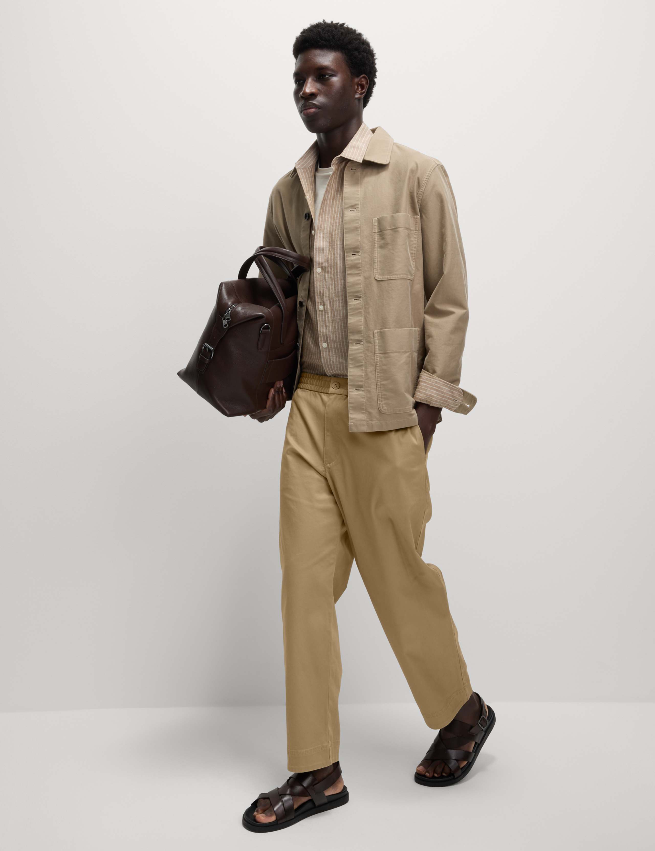 Tapered Fit Elasticated Waist Trousers 7 of 7