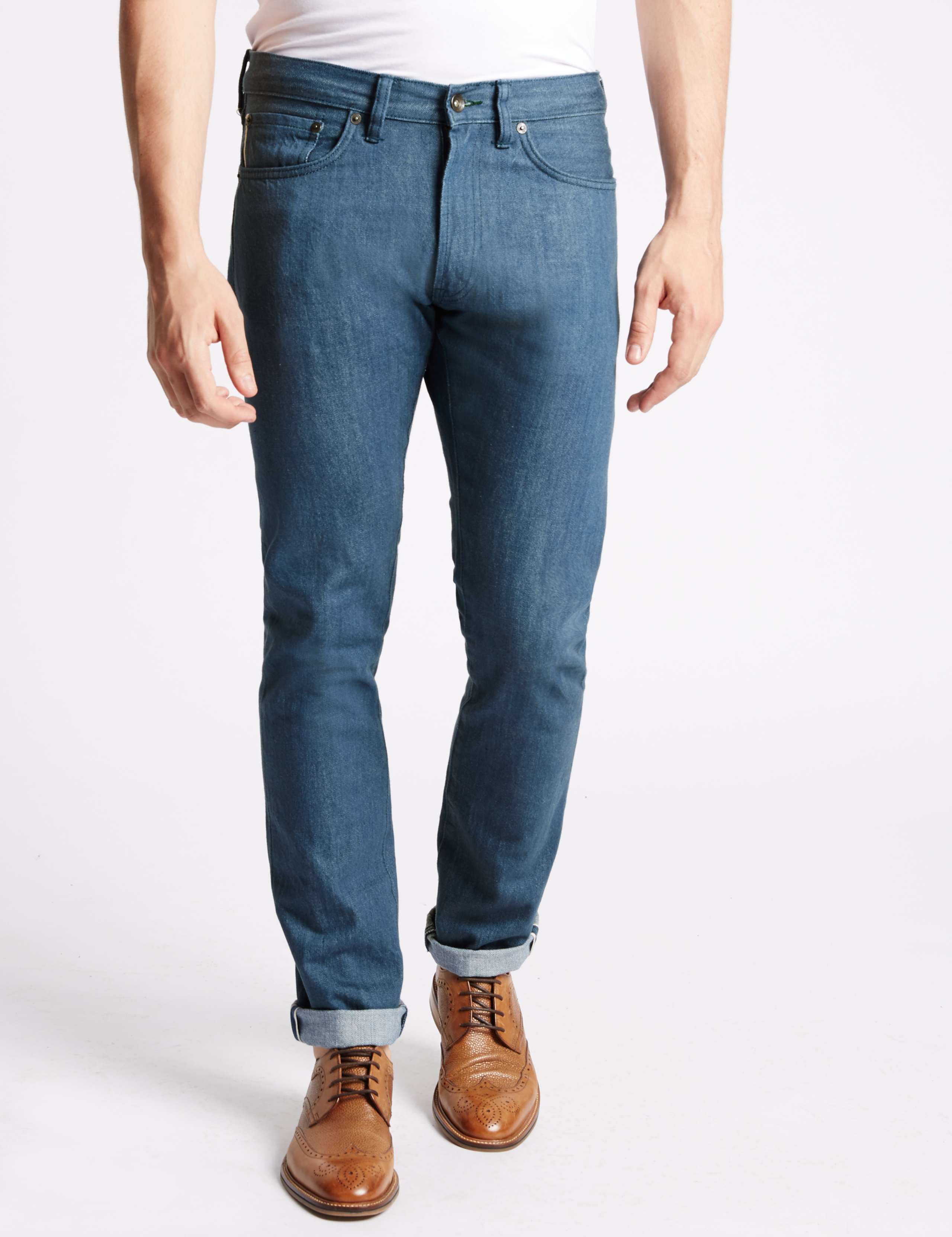 Slim Fit Selvedge Jeans 1 of 4