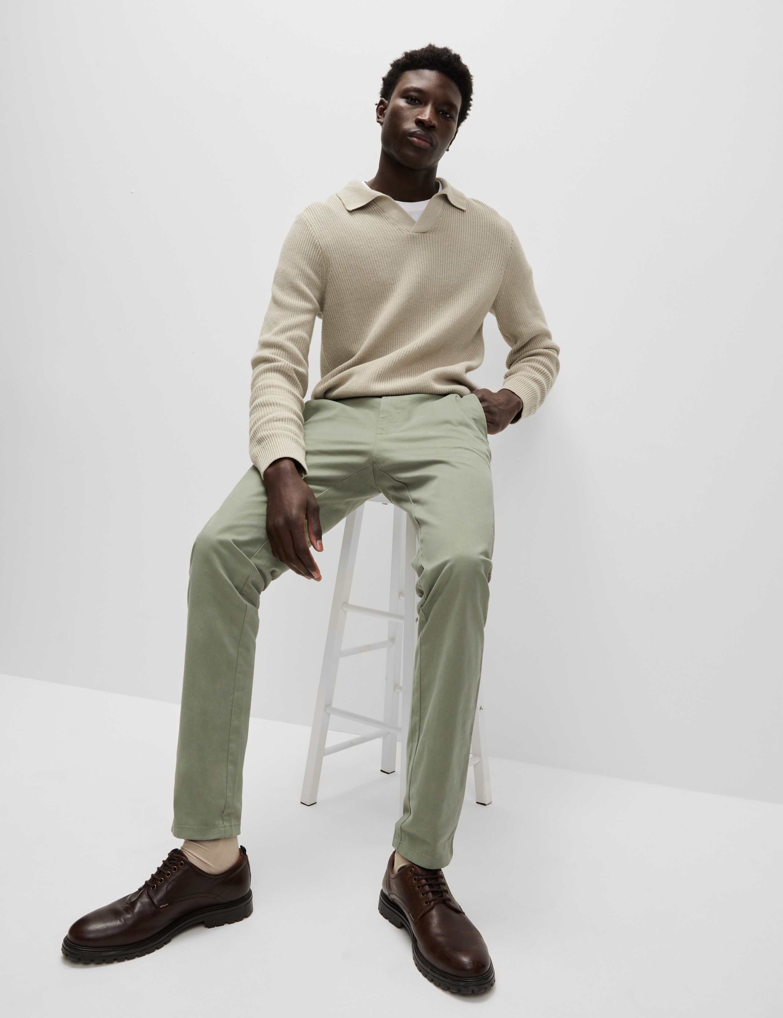 Slim Fit Stretch Chinos 4 of 5