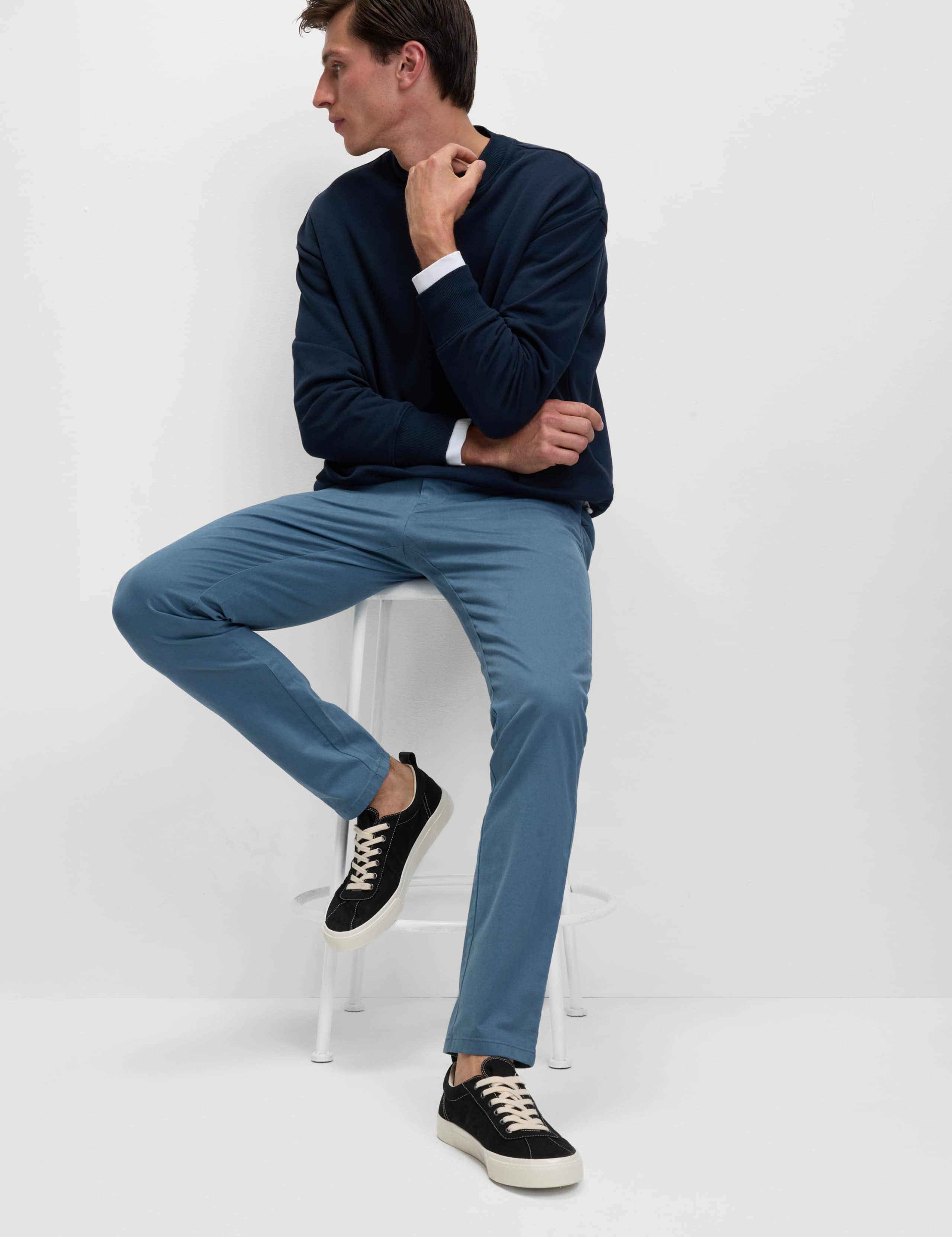 Slim Fit Cotton Rich Stretch Chinos 1 of 5