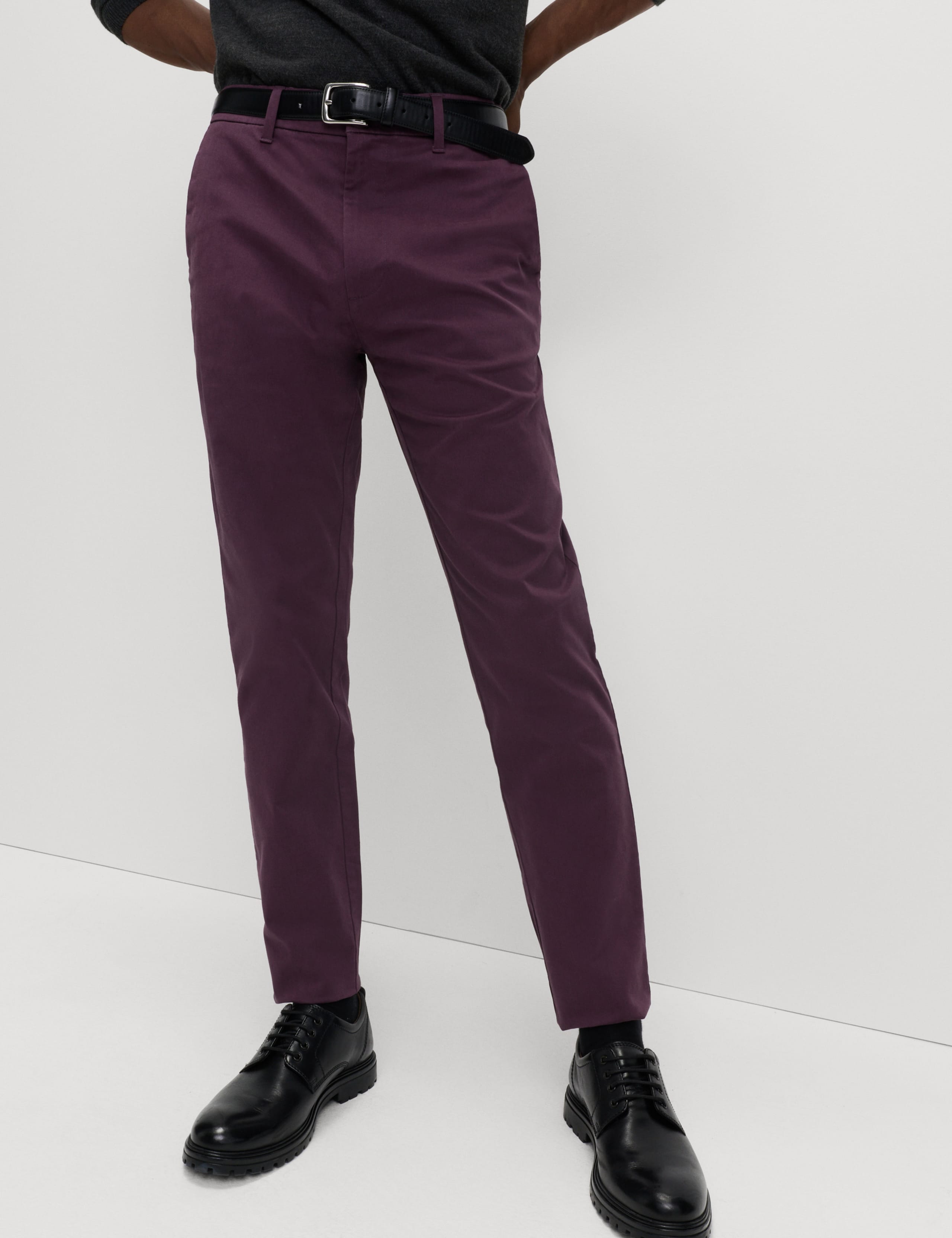 Slim Fit Cotton Rich Stretch Chinos 1 of 5