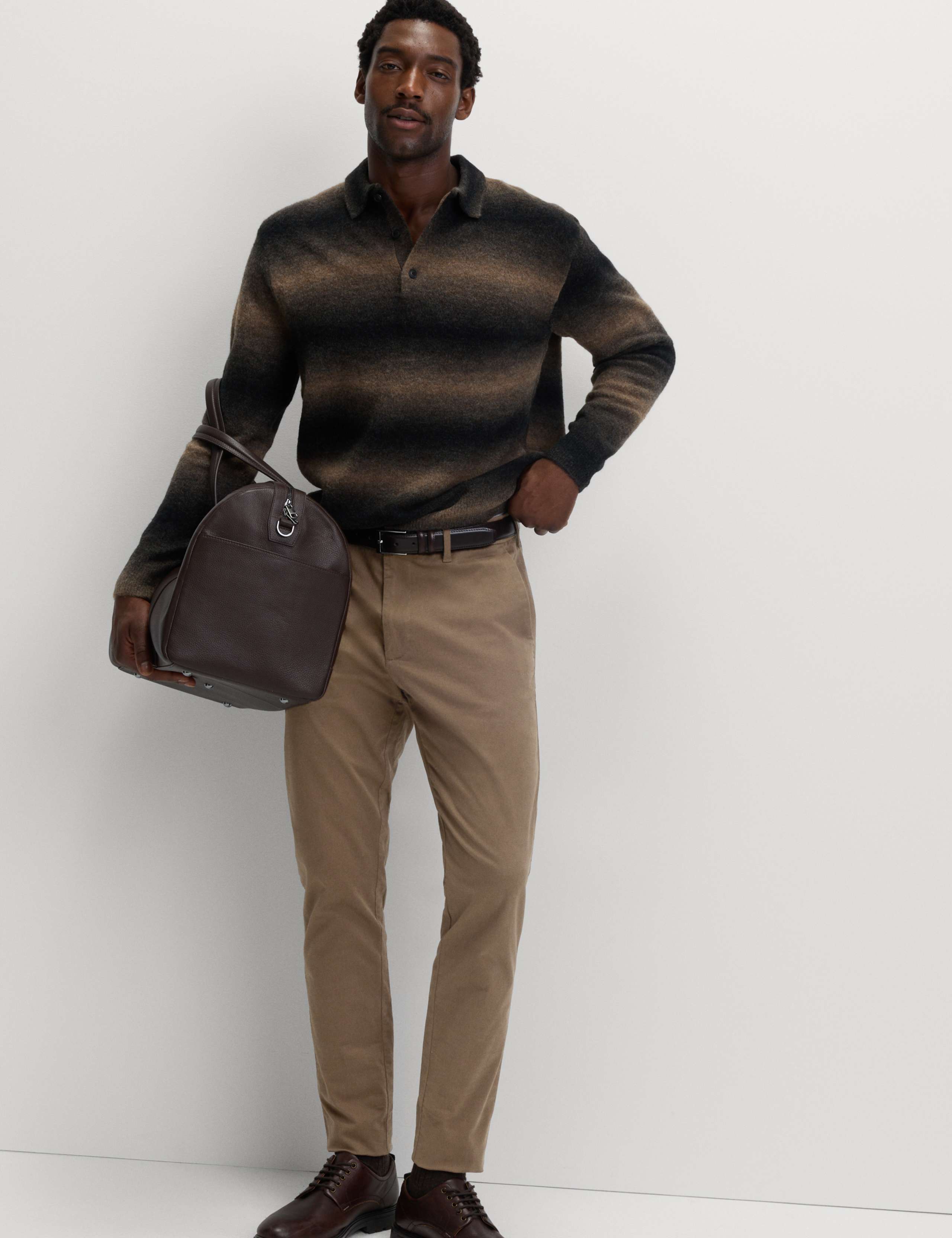 Slim Fit Cotton Rich Stretch Chinos 1 of 5