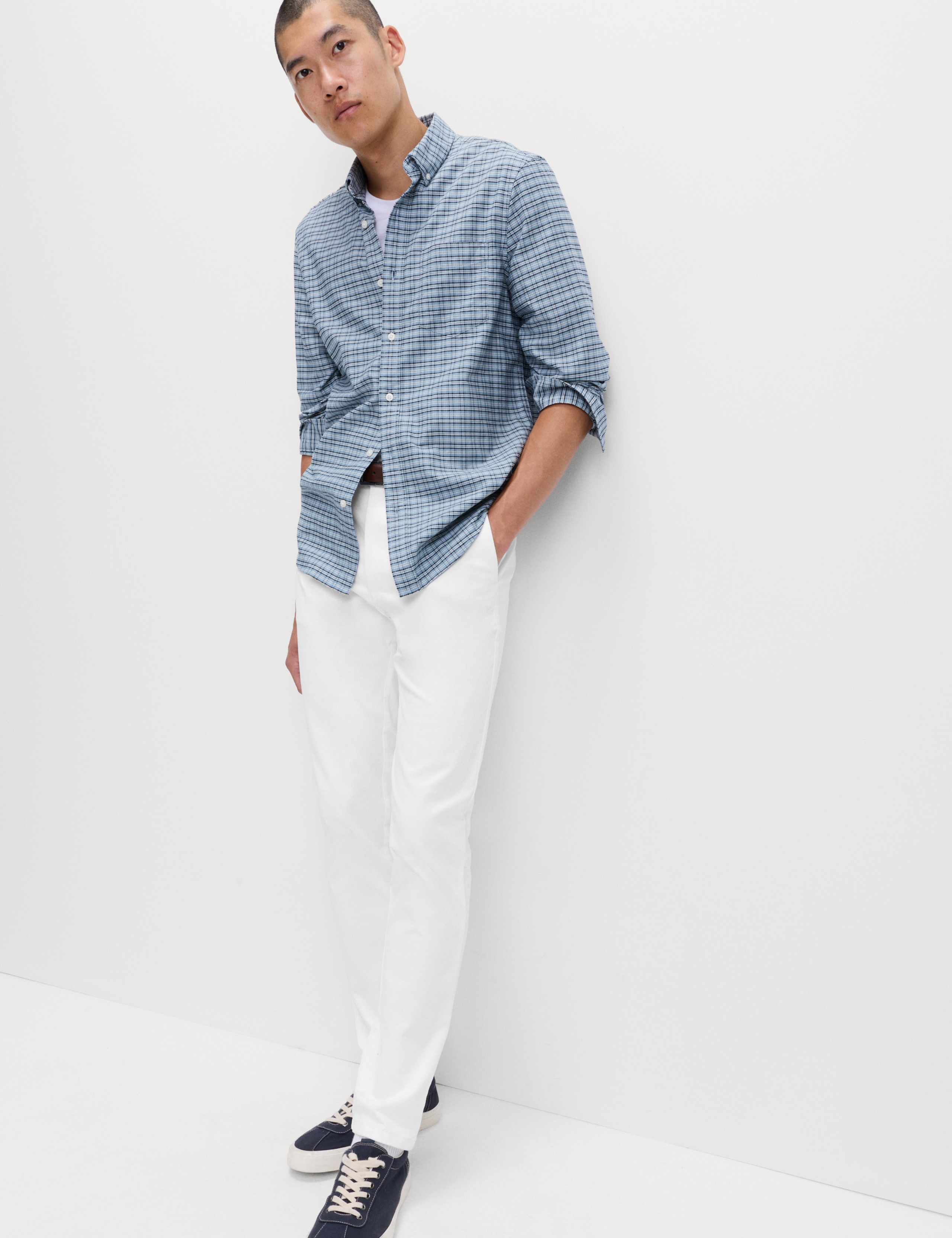 Slim Fit Cotton Rich Stretch Chinos 1 of 6