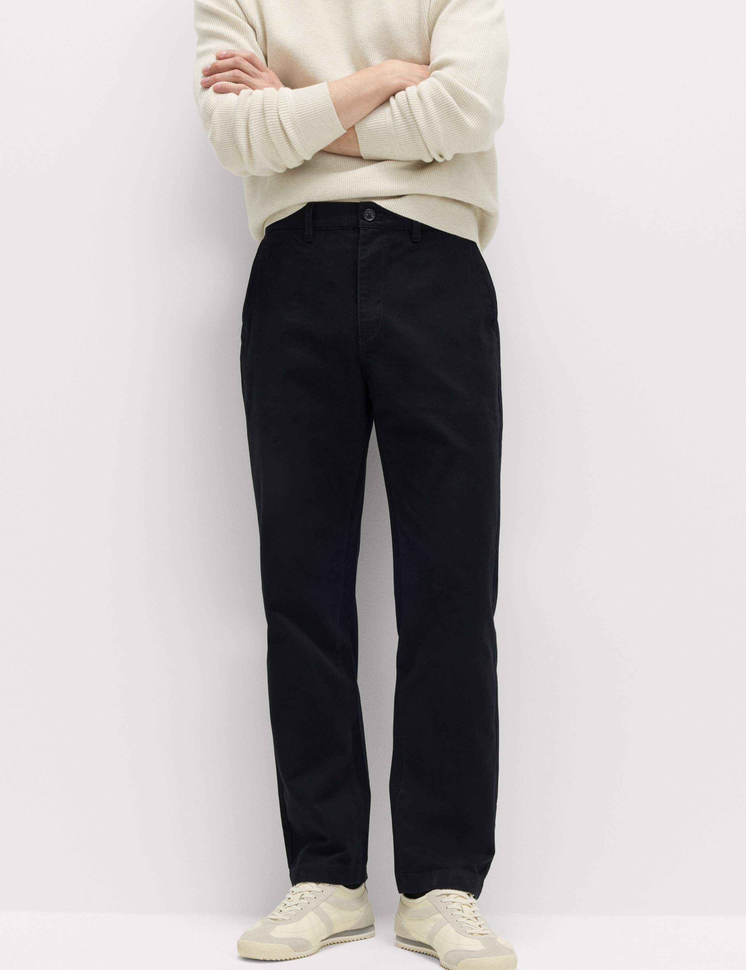 Regular Fit Pure Cotton Twill Chinos 1 of 6