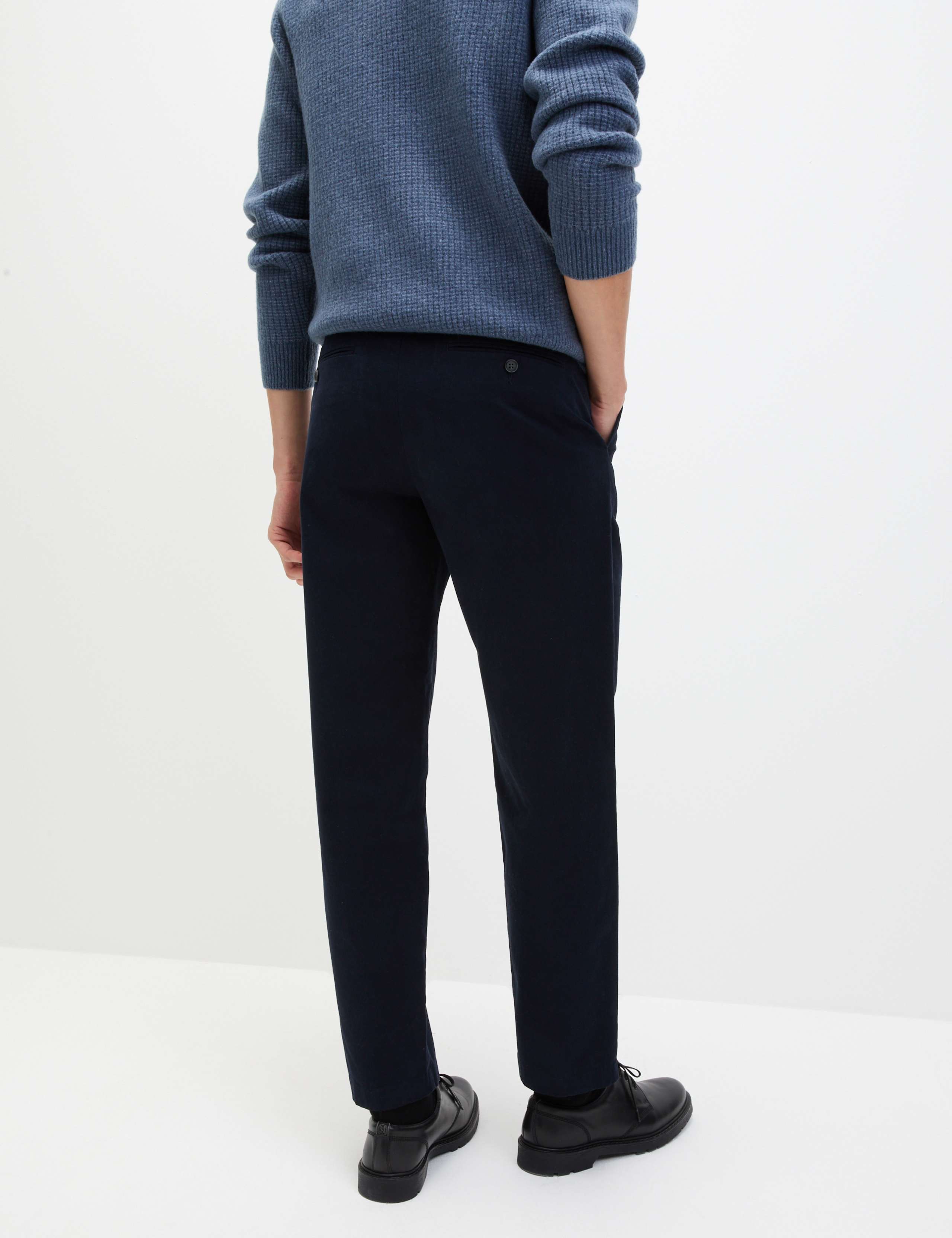 Tapered Fit Twin Pleat Stretch Chinos 5 of 5