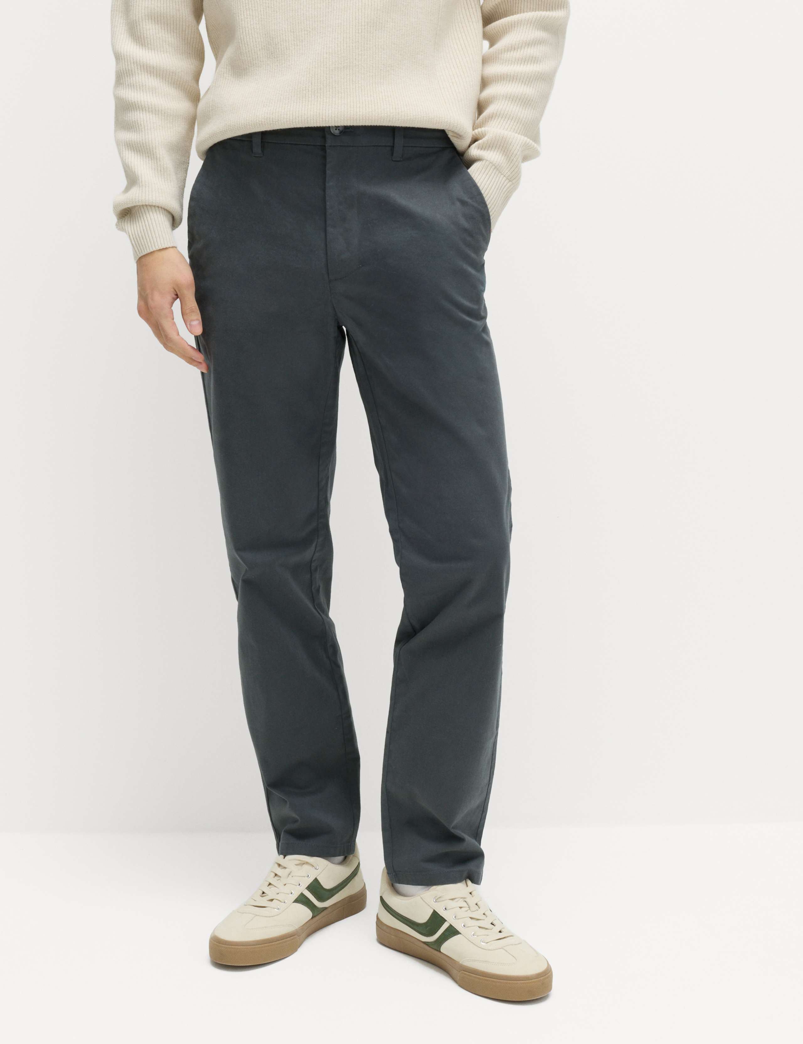 Regular Fit Elasticated Waist Chinos 1 of 5