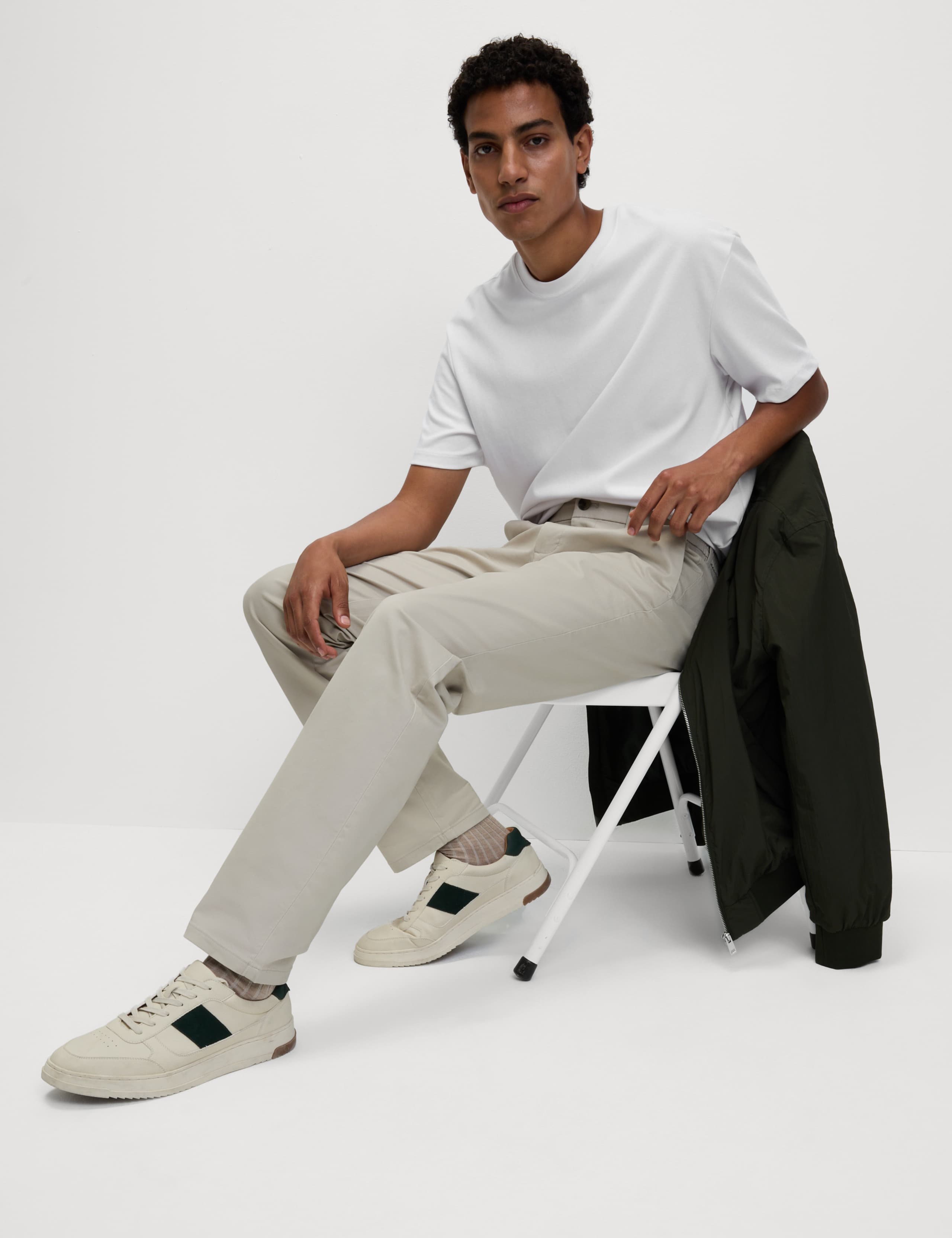 Regular Fit Elasticated Waist Chinos 5 of 6