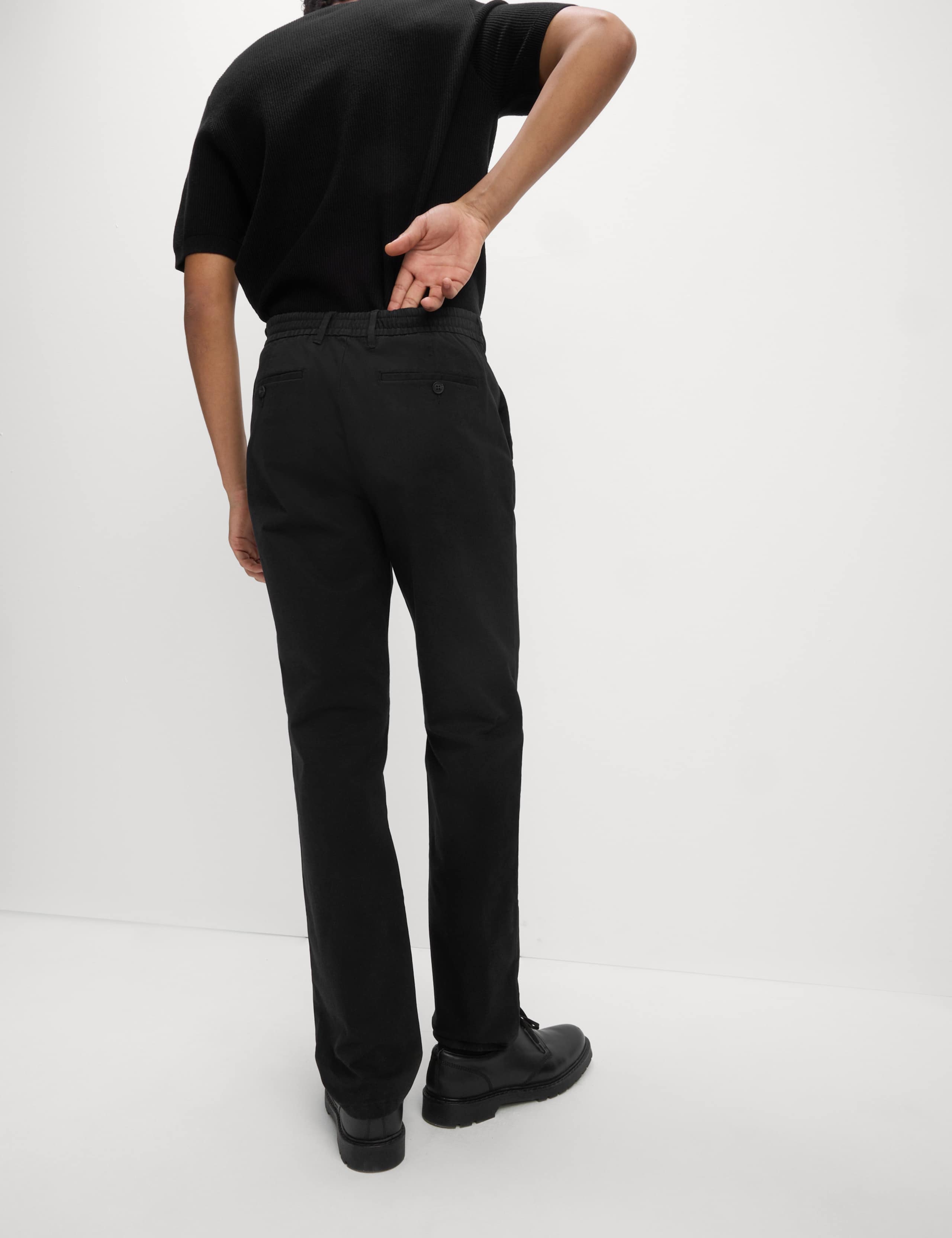 Regular Fit Elasticated Waist Chinos 3 of 5