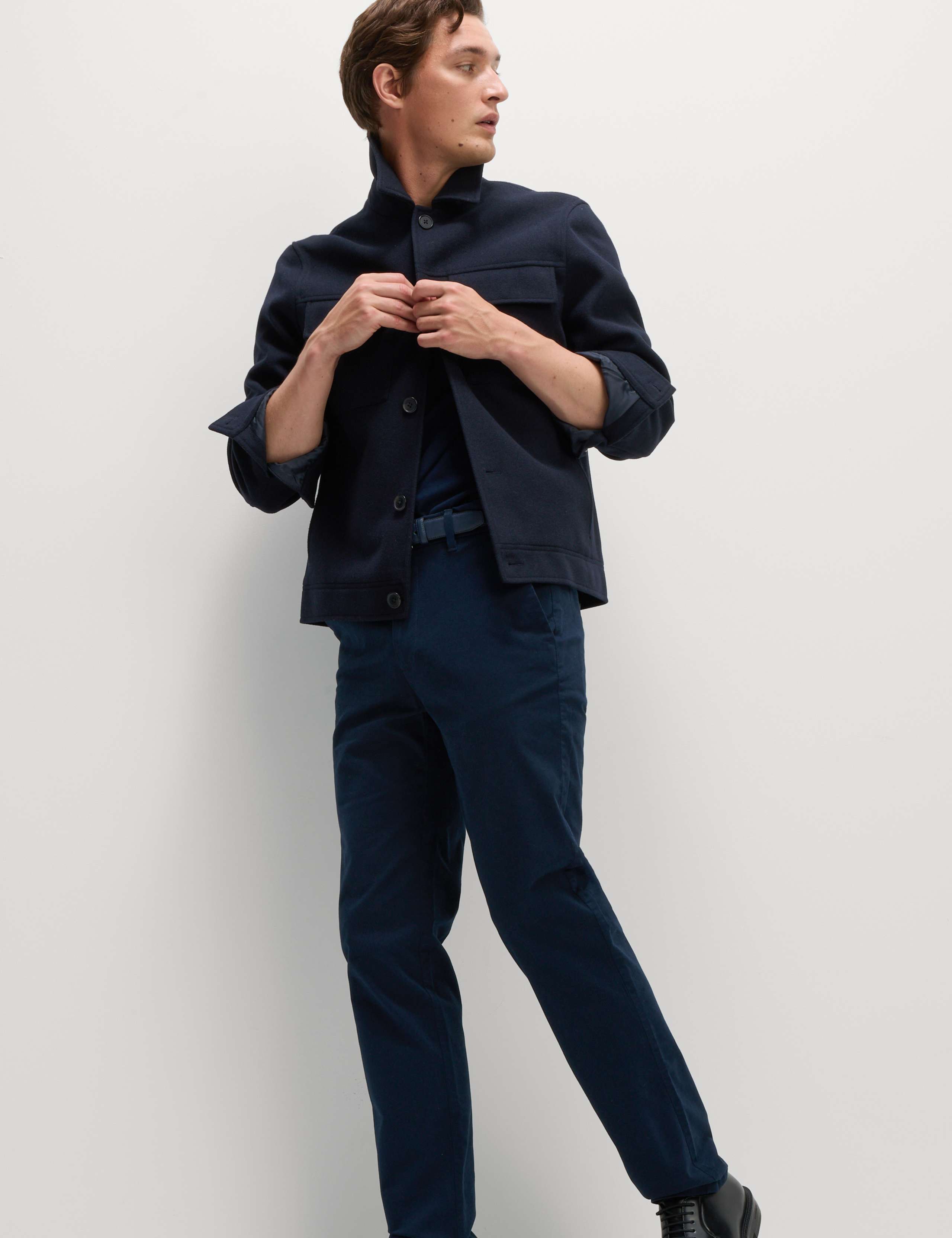 2 Pack Elasticated Waist Stretch Chinos 6 of 6