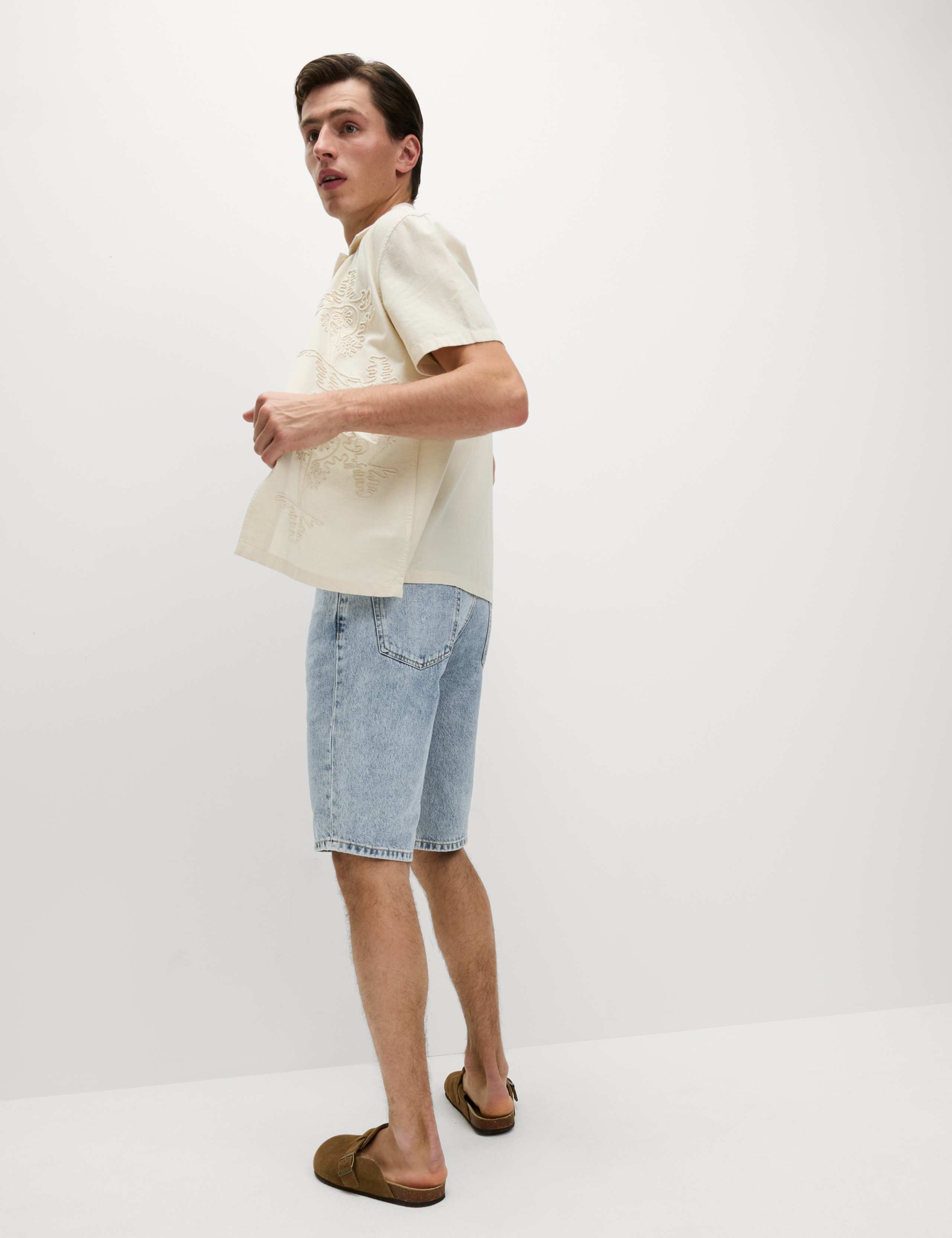 Authentic Relaxed Straight Fit Denim Shorts 3 of 5
