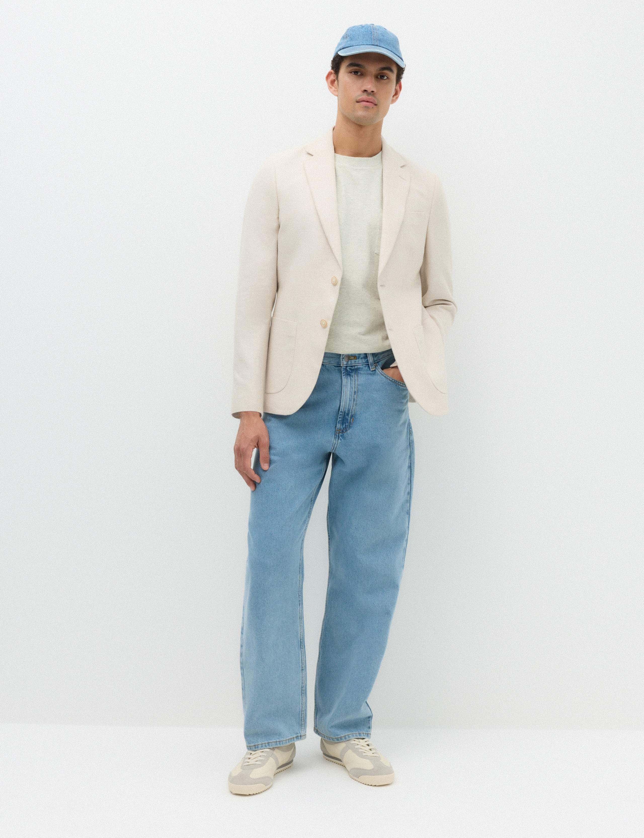 Loose Fit Pure Cotton Rigid Value Jeans 1 of 8