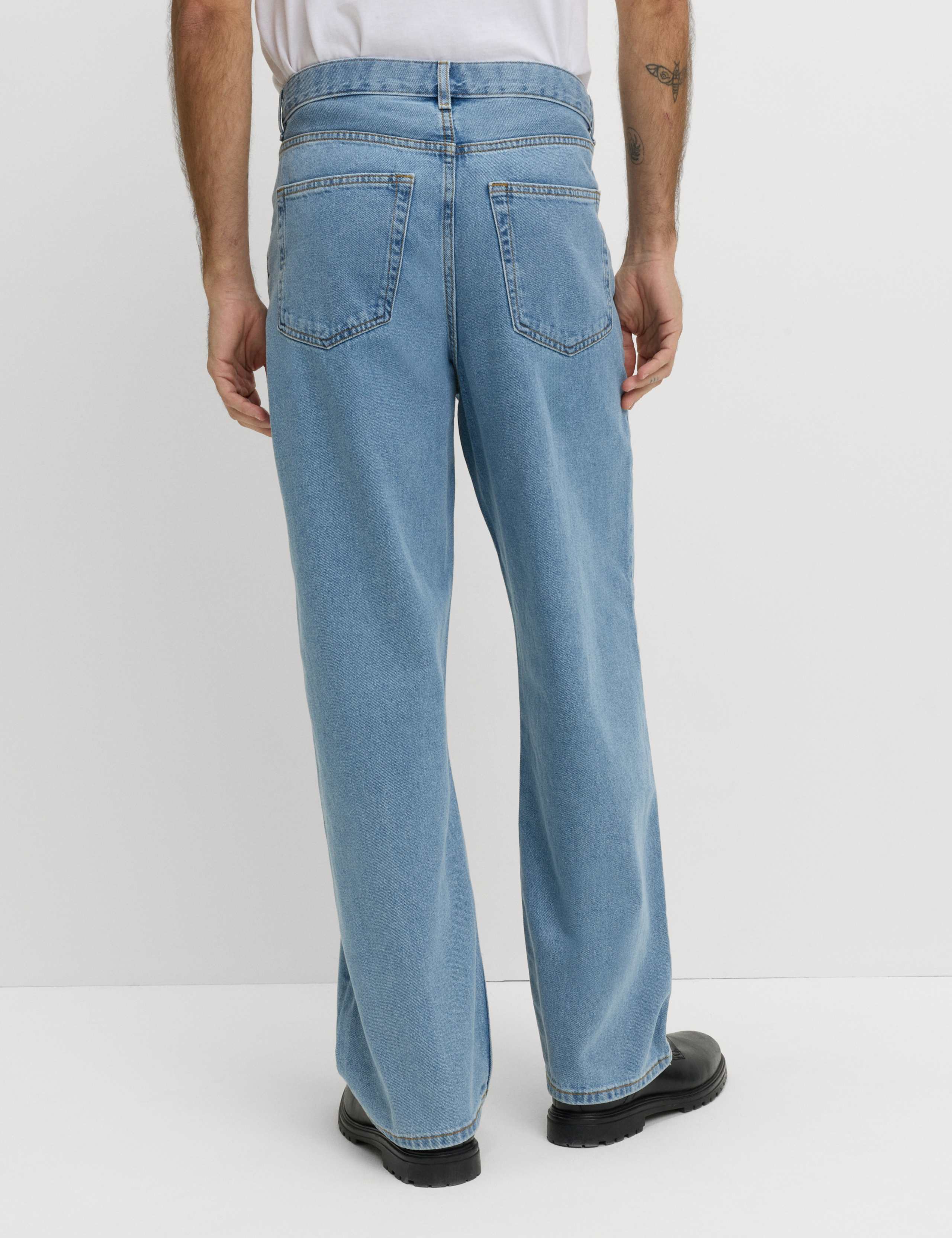 Loose Fit Pure Cotton Rigid Jeans 4 of 8