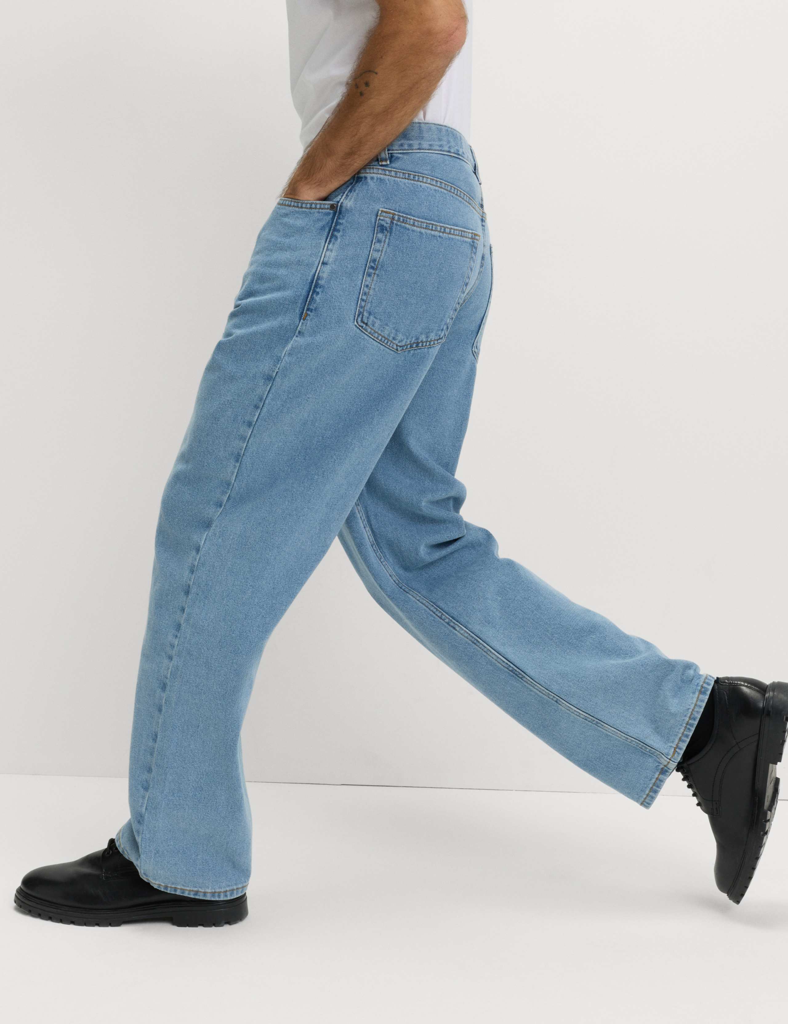 Loose Fit Pure Cotton Rigid Jeans 5 of 8