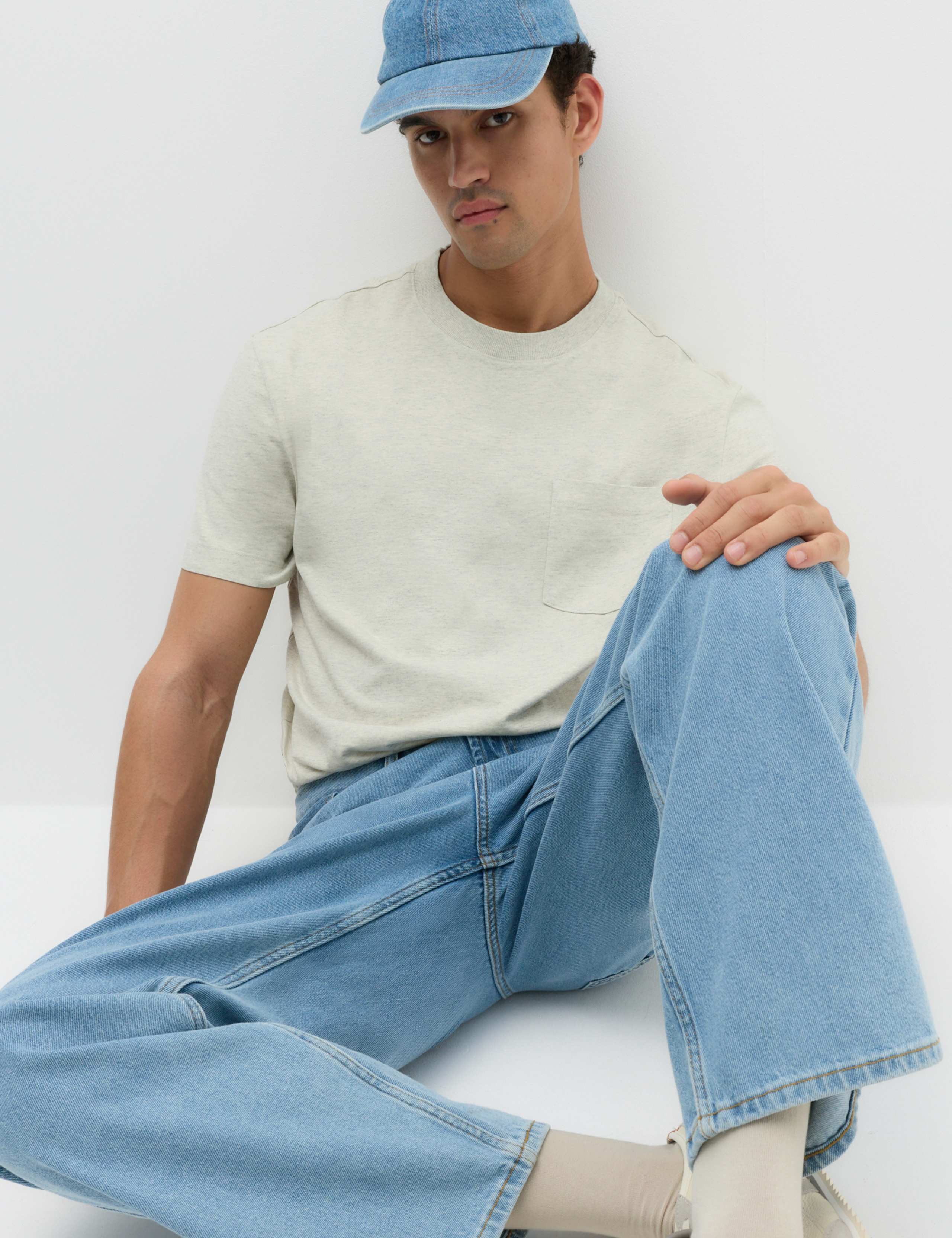Loose Fit Pure Cotton Rigid Value Jeans 6 of 8