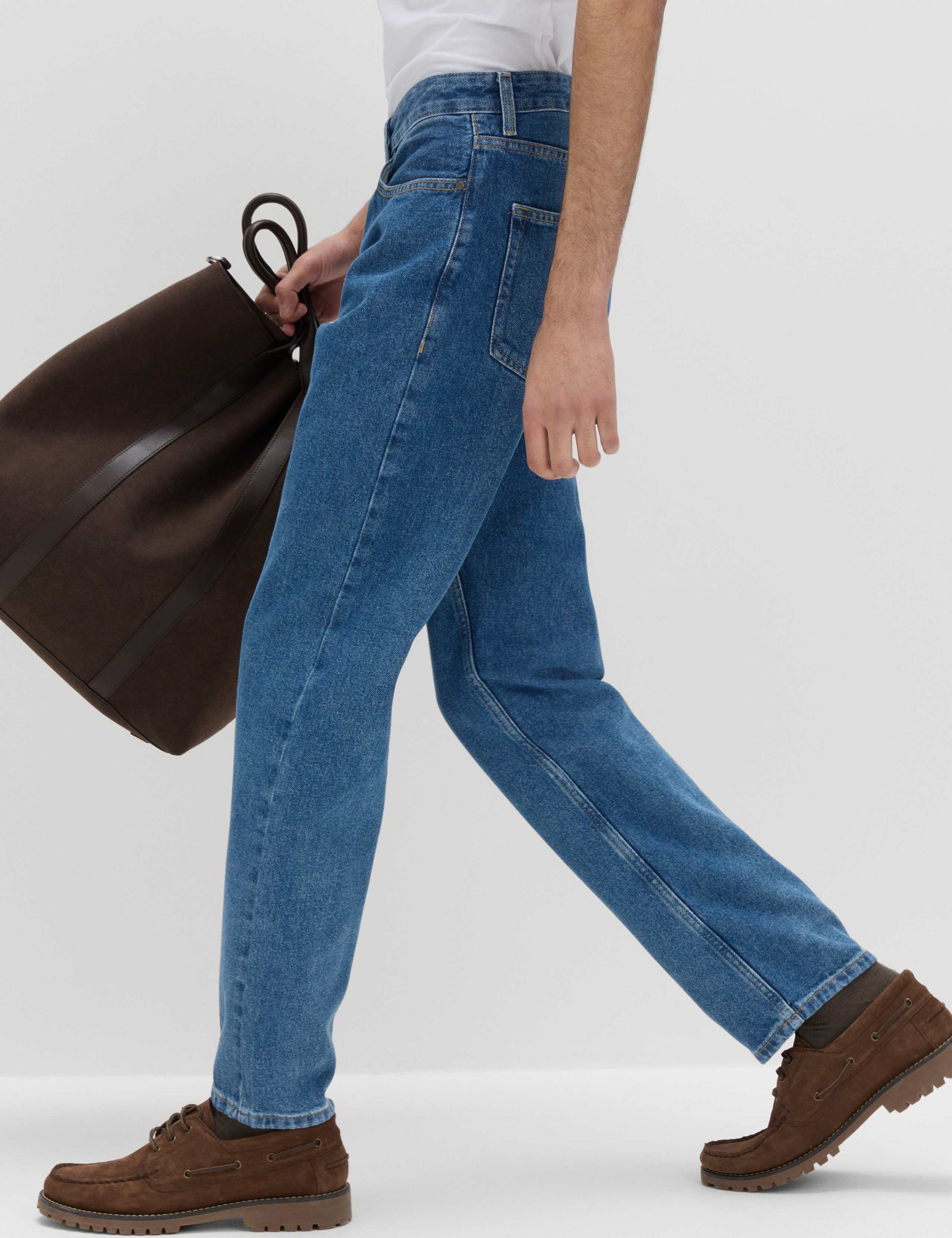 Straight Fit Pure Cotton Jeans 7 of 7