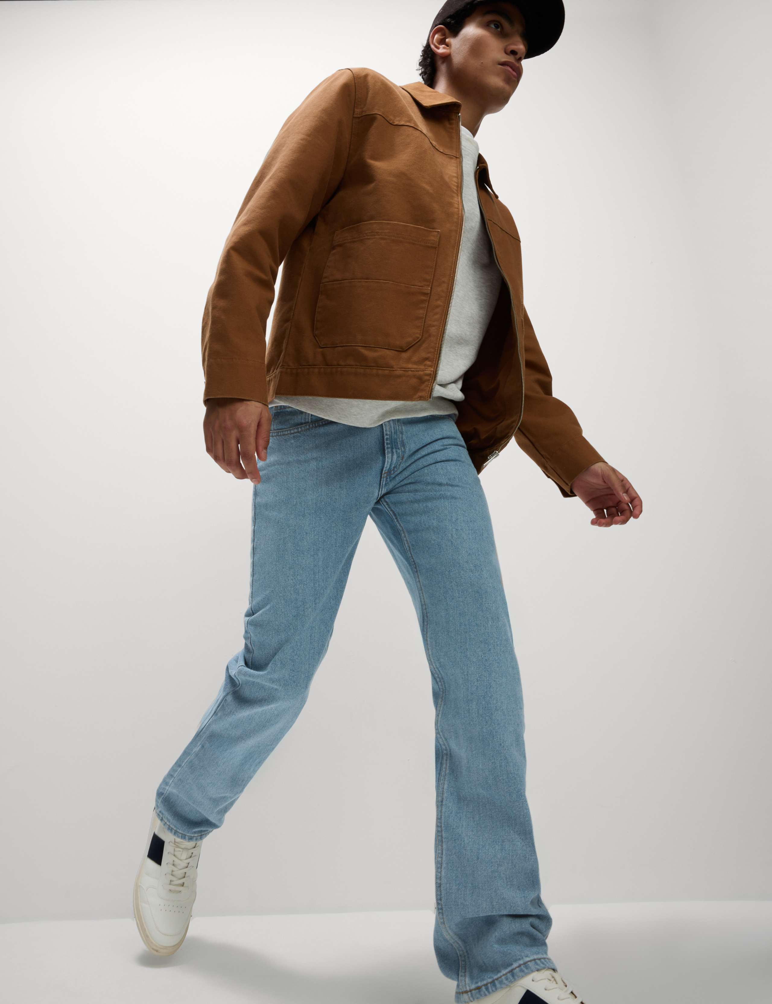 Straight Fit Pure Cotton Jeans 4 of 5