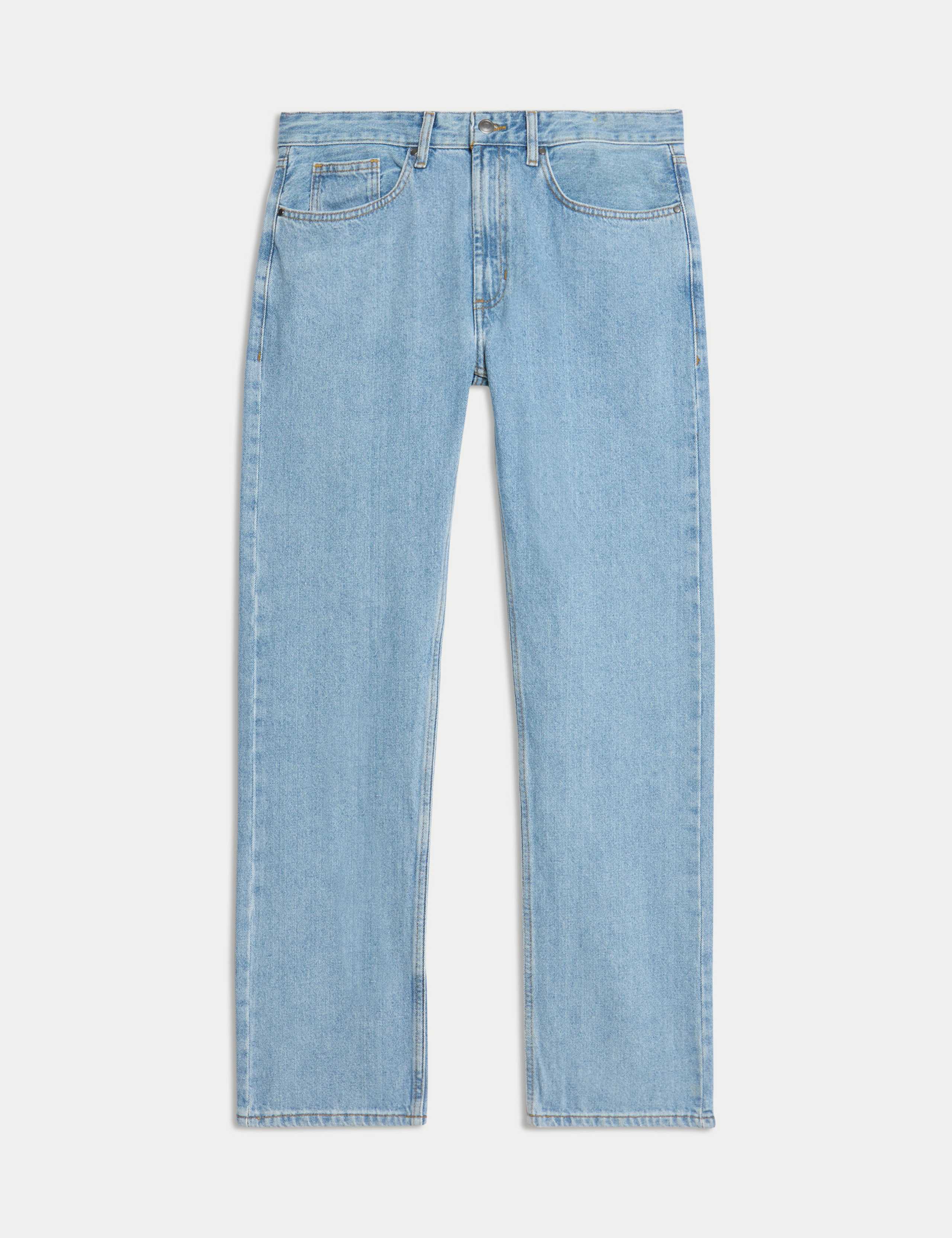 Straight Fit Pure Cotton Jeans 2 of 5