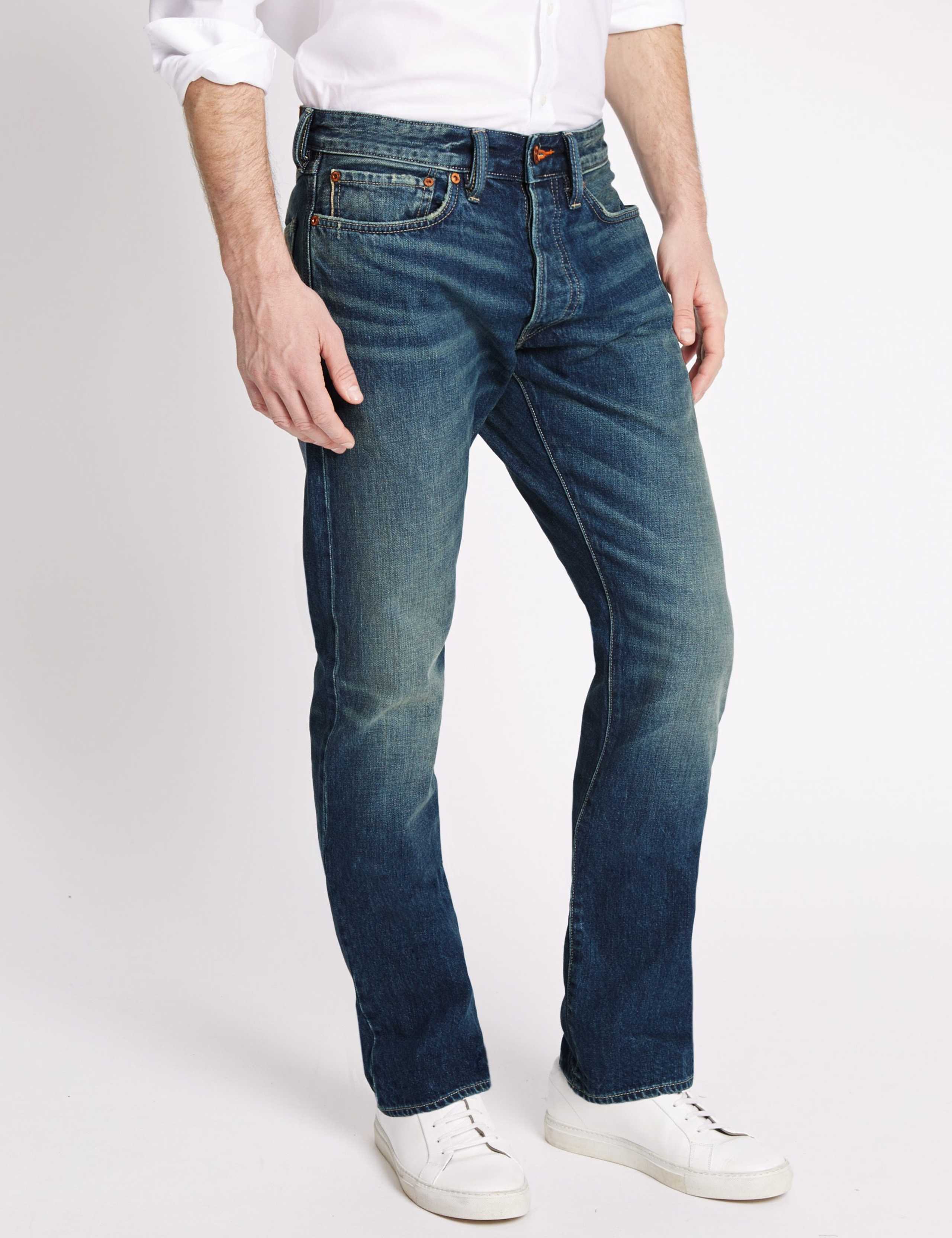 Pure Cotton Limited Edition Vintage Wash Selvedge Jeans 1 of 3