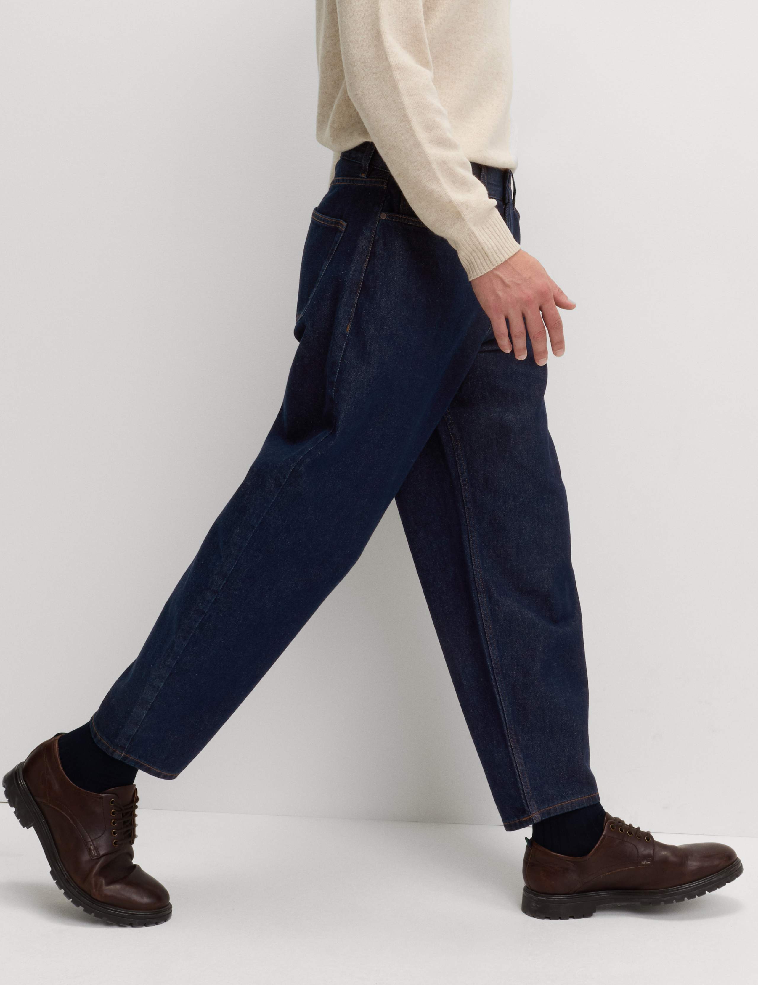 Barrel Fit Pure Cotton Rigid Jeans 5 of 8