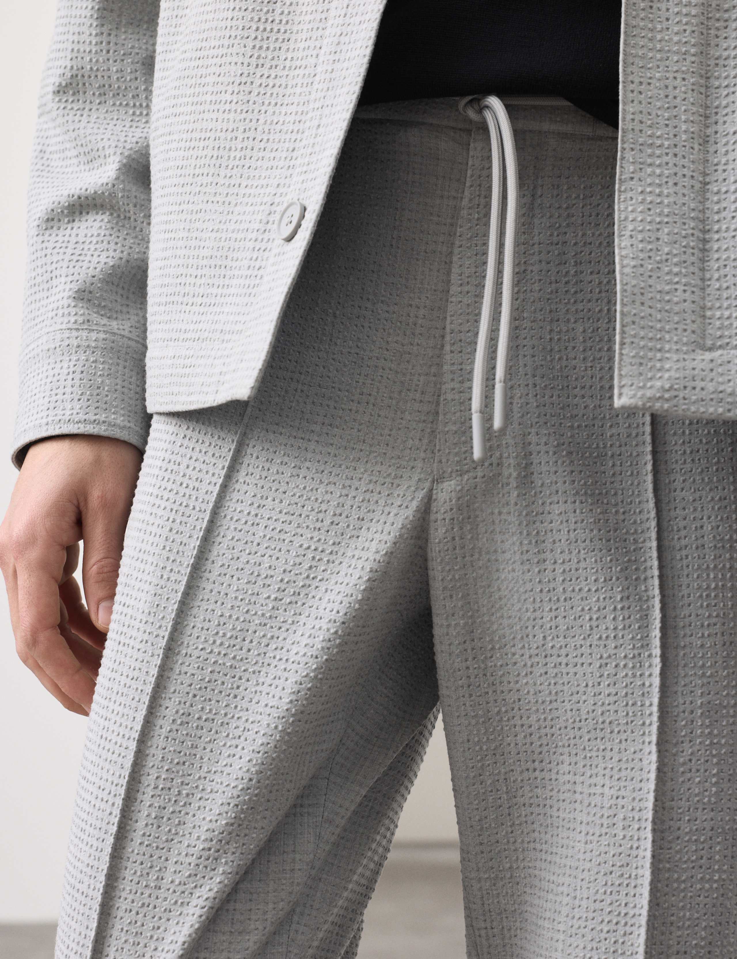 Tapered Fit Seersucker Joggers 3 of 6