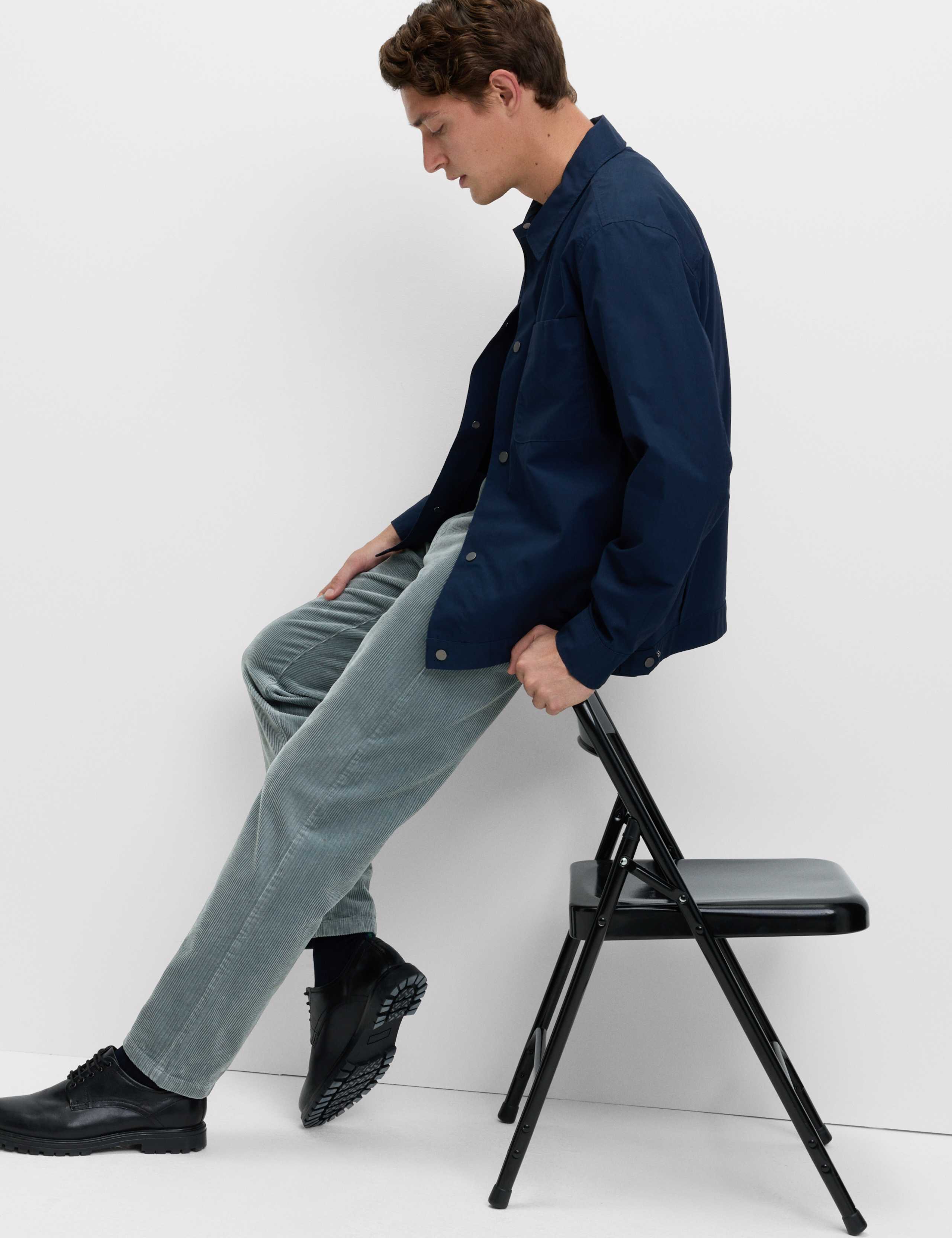 Straight Fit Luxury Corduroy 5 Pocket Trousers 3 of 6