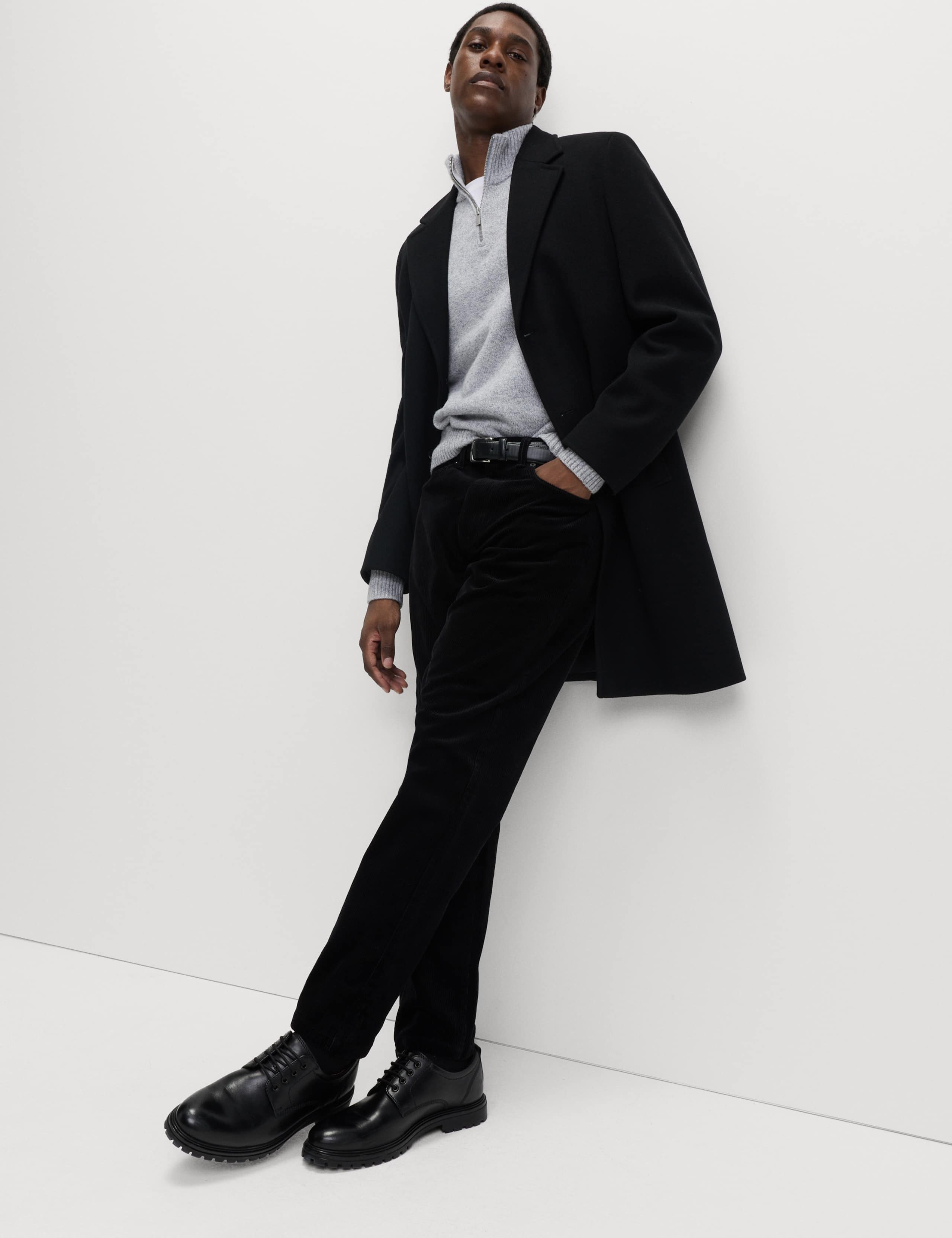 Straight Fit Luxury Corduroy 5 Pocket Trousers 1 of 5