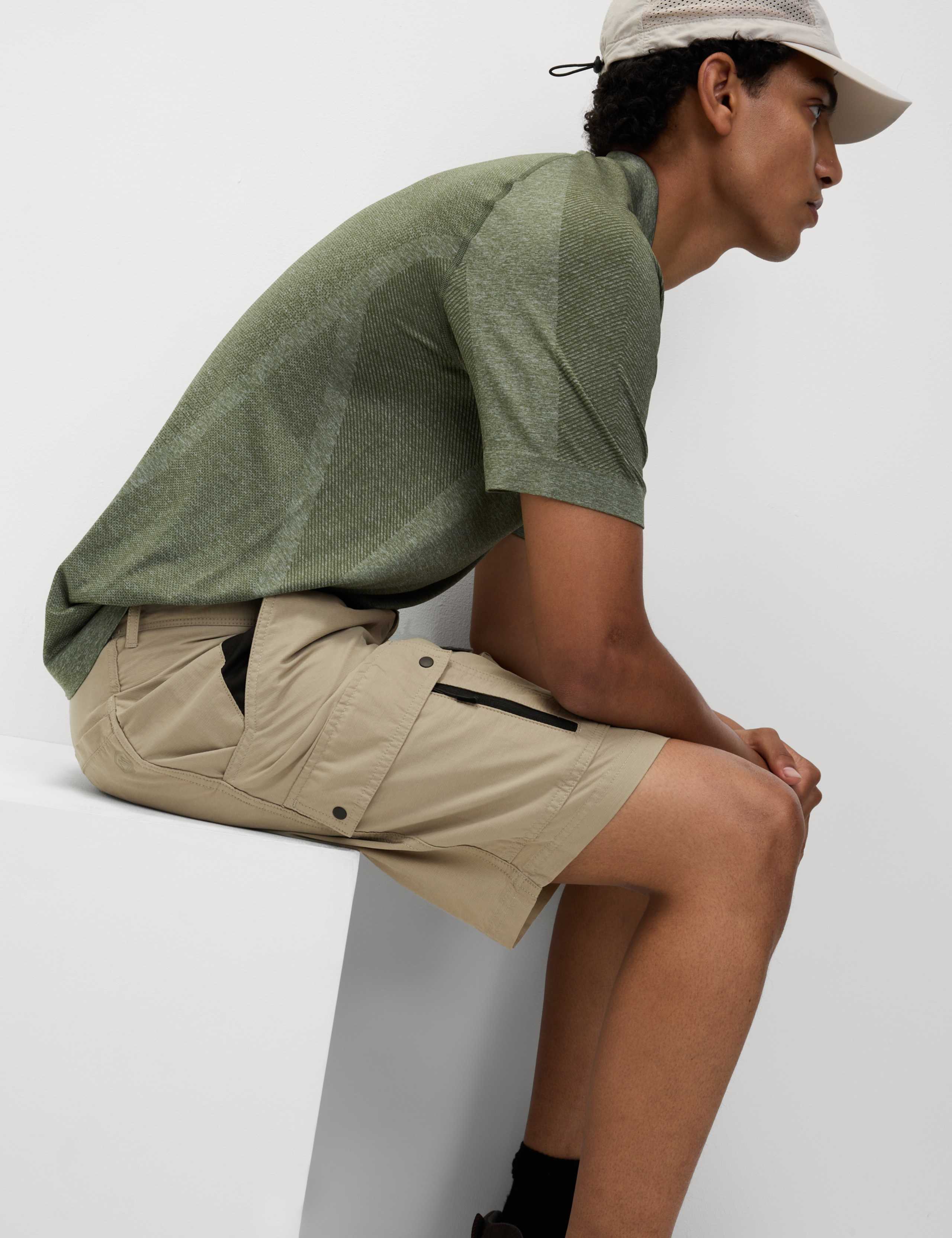 Ripstop Textured Trekking Shorts with Stormwear™ 1 of 5