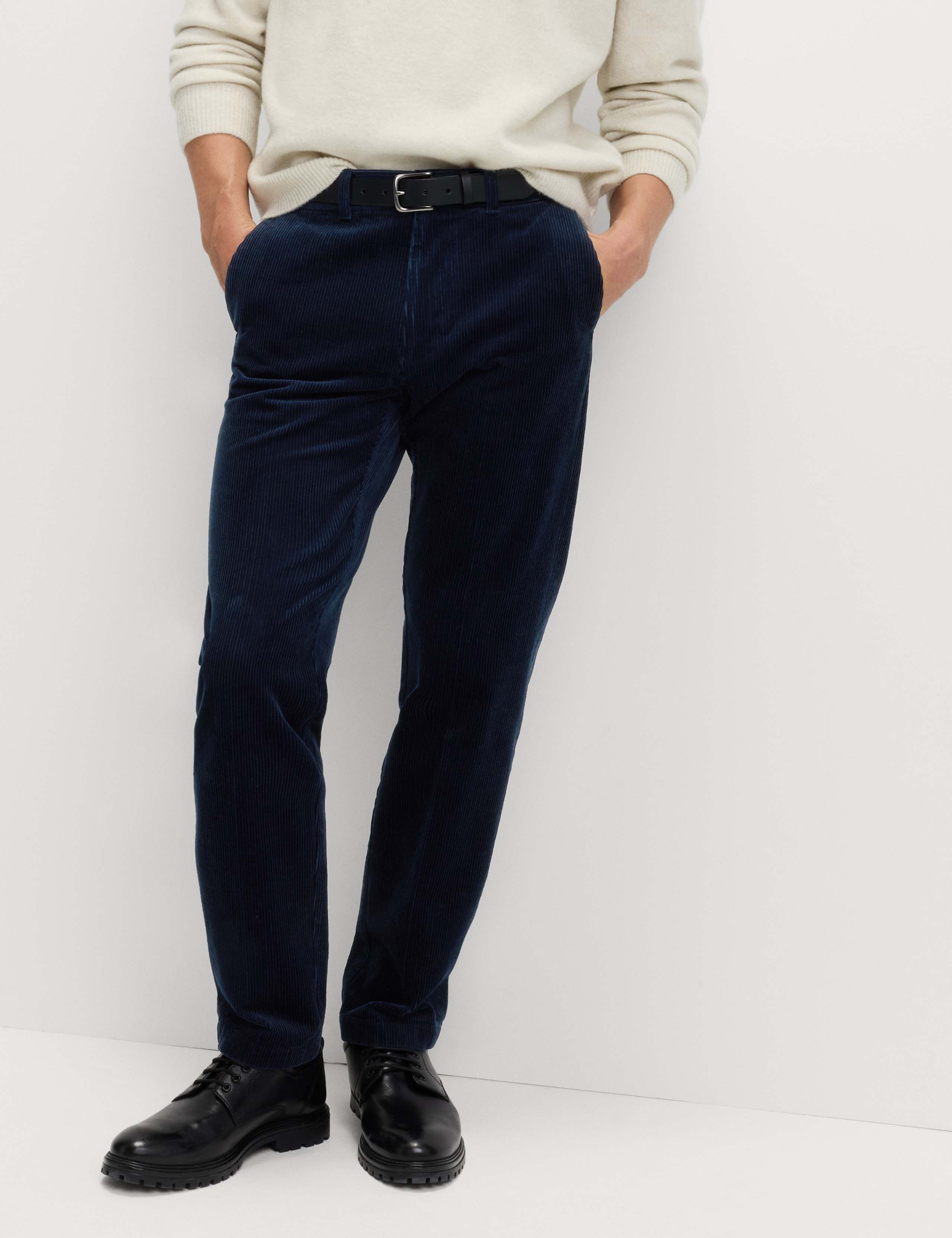 Regular Fit Cotton Rich Luxury Cord Chinos 1 of 7