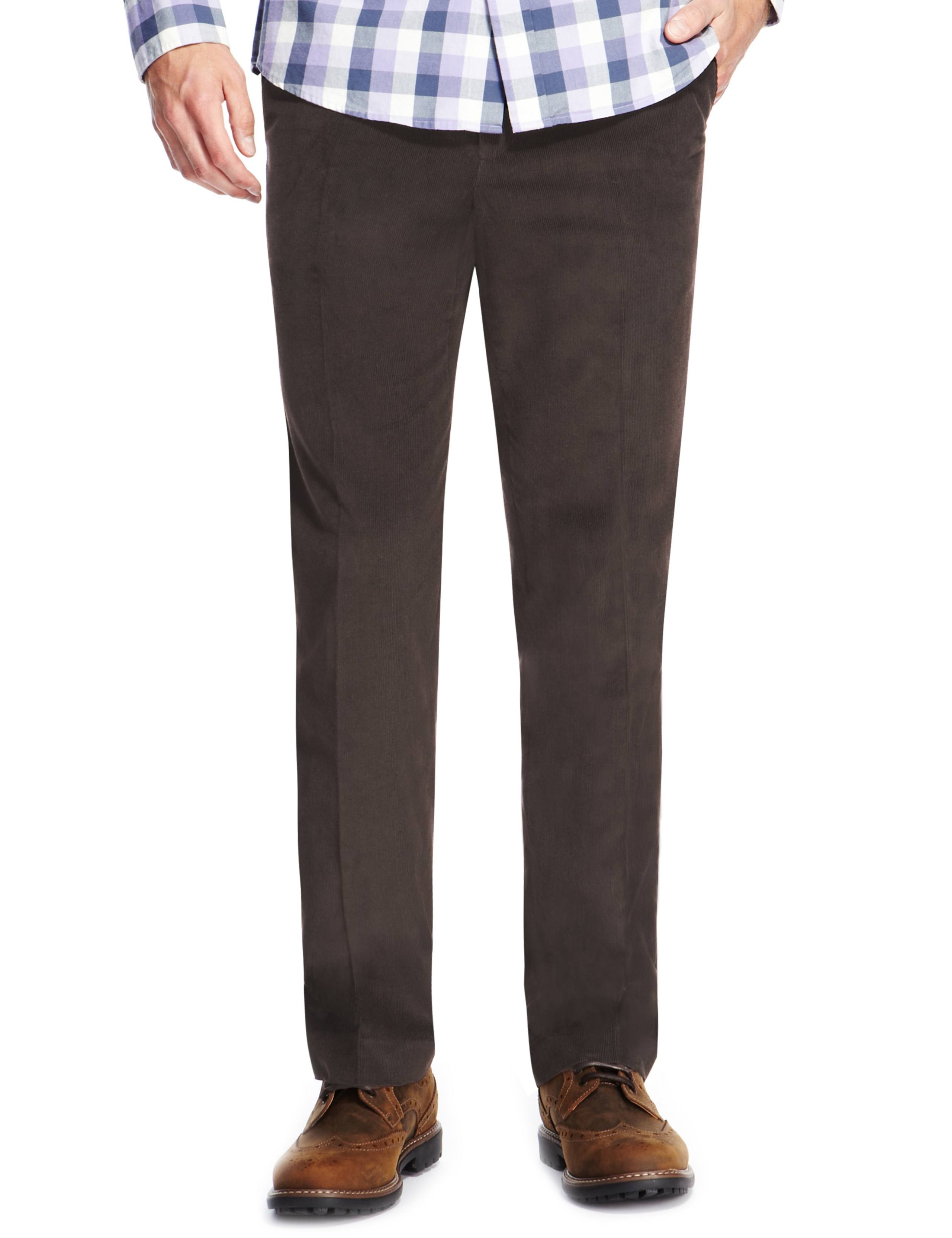 Pure Cotton Corduroy Trousers 1 of 4