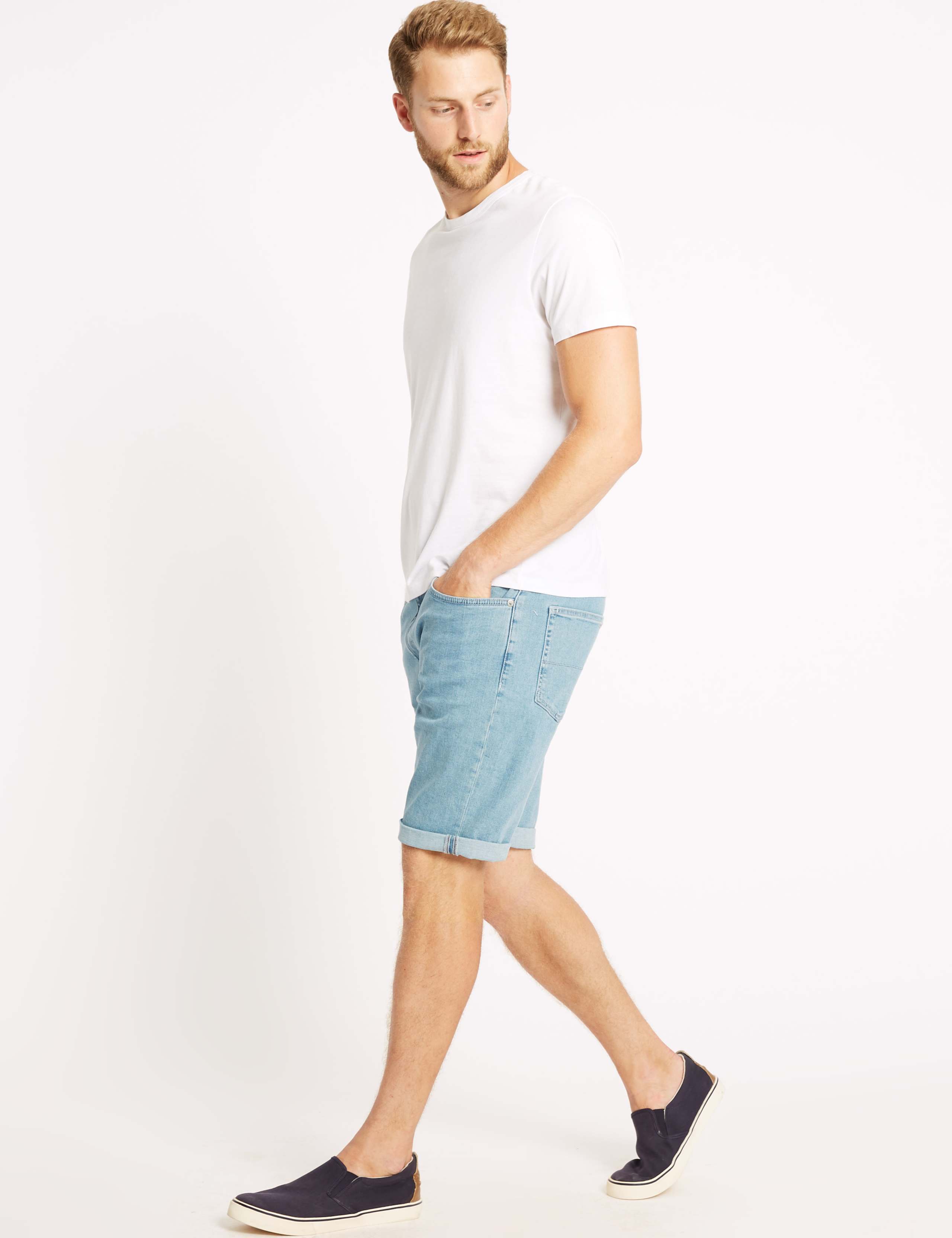 Denim Shorts with Stretch 3 of 4