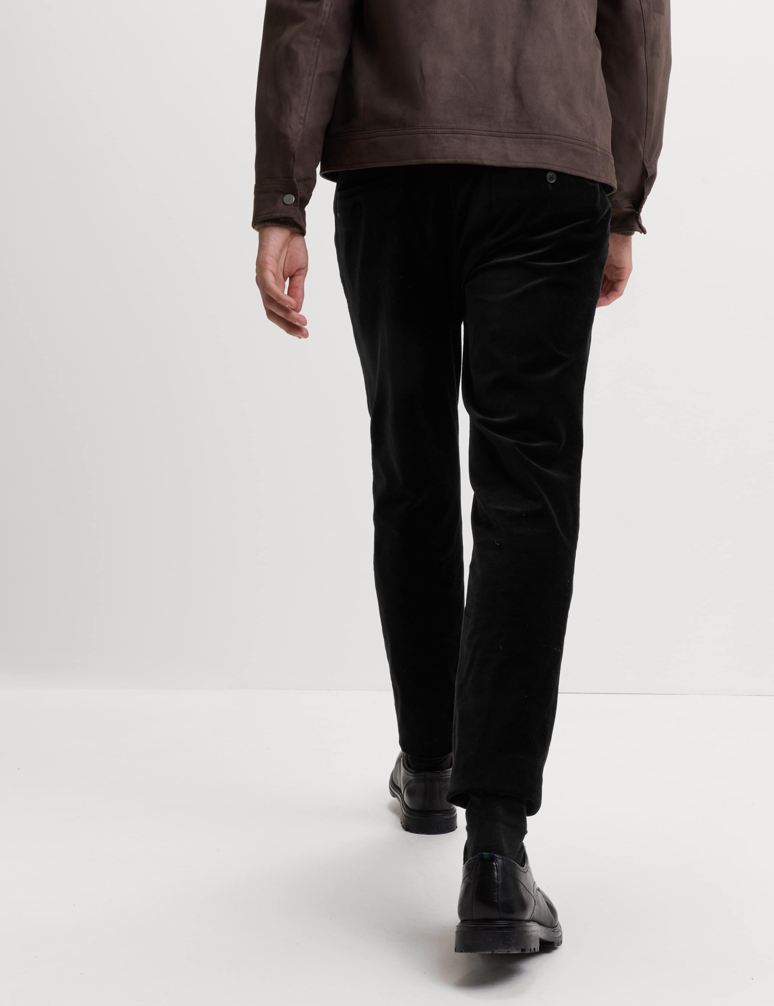 Slim Fit Velvet Stretch Trousers 3 of 6