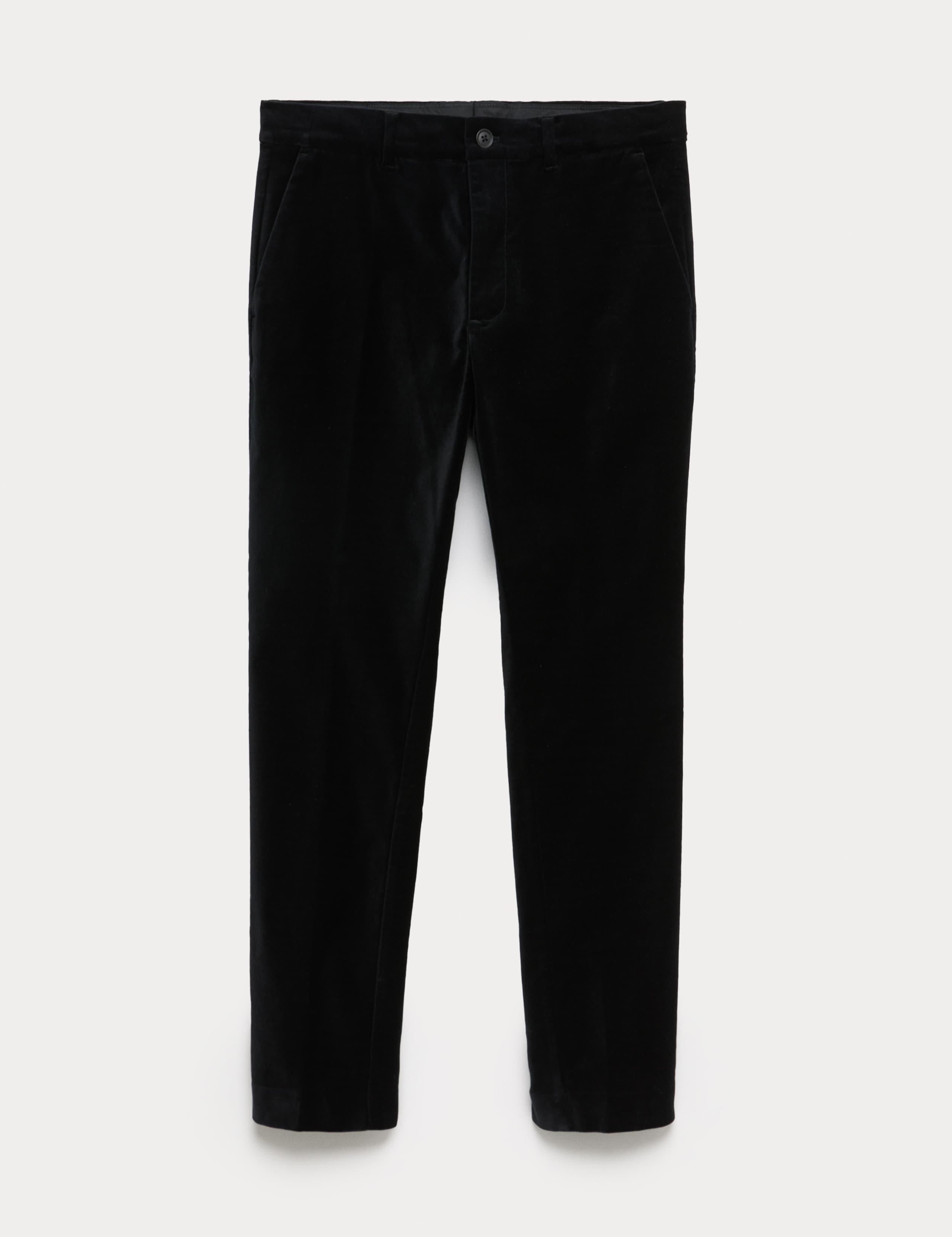 Slim Fit Velvet Stretch Trousers 2 of 6