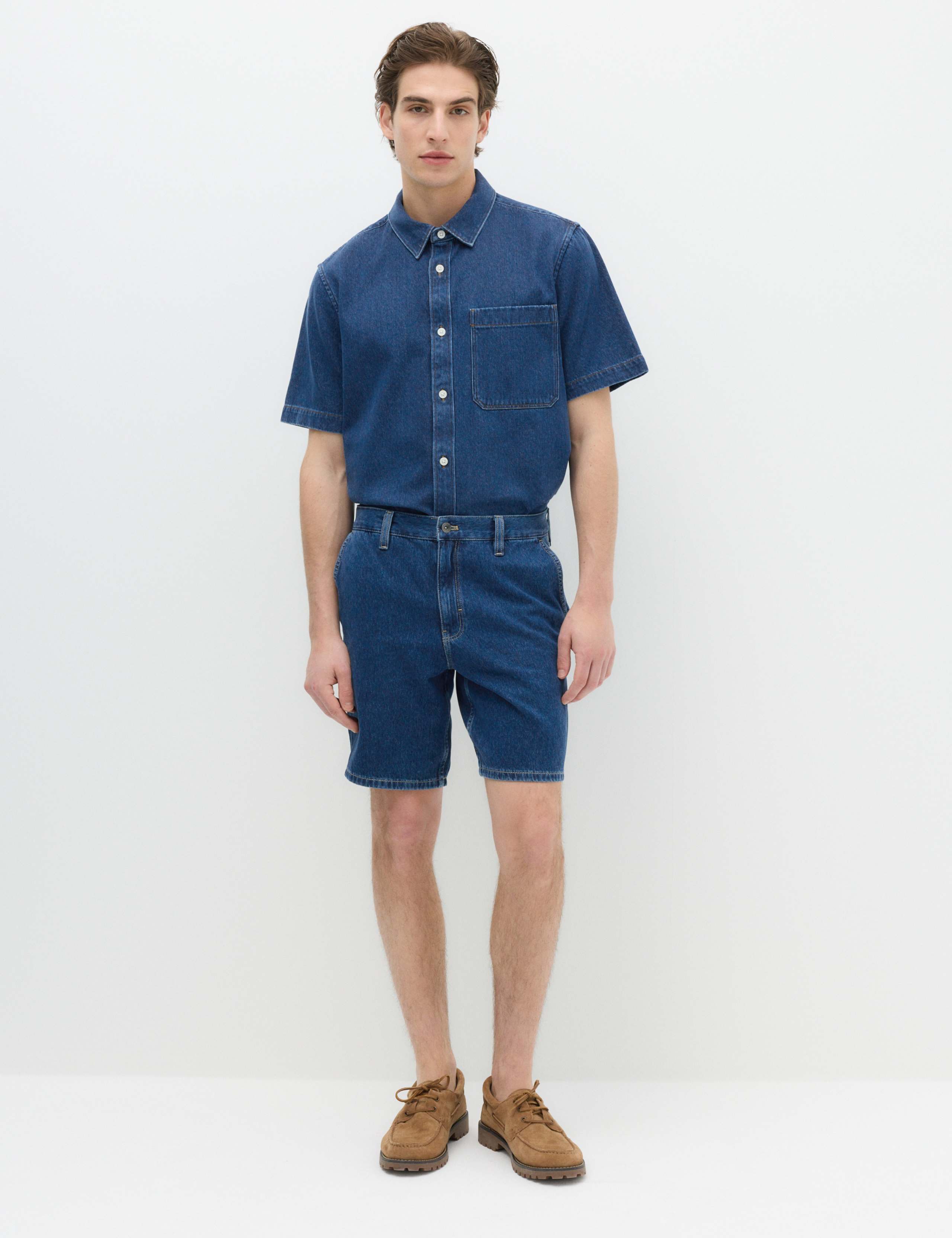 Pure Cotton Lightweight Denim Shorts 1 of 6