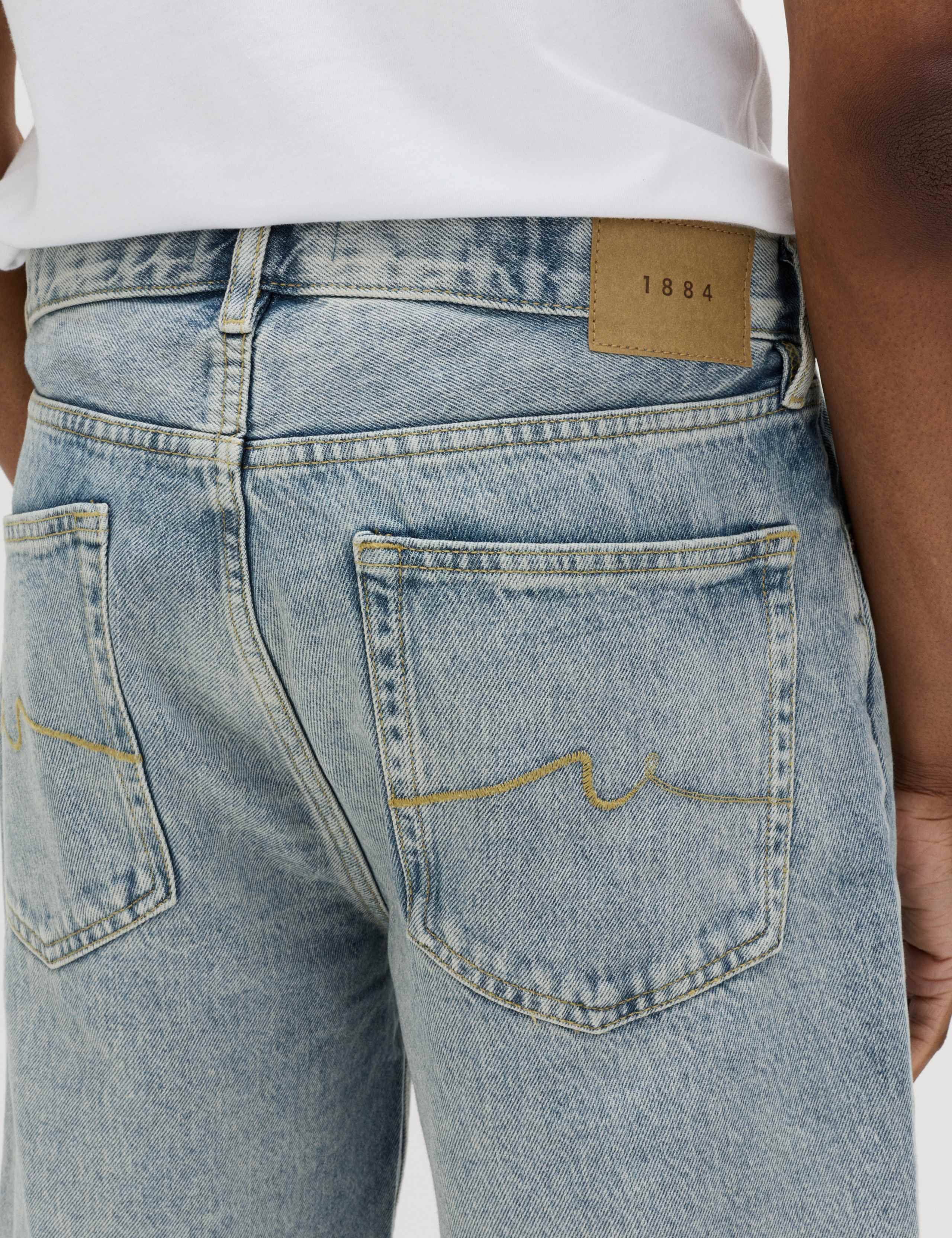 Straight Leg Rigid Denim Shorts 4 of 6