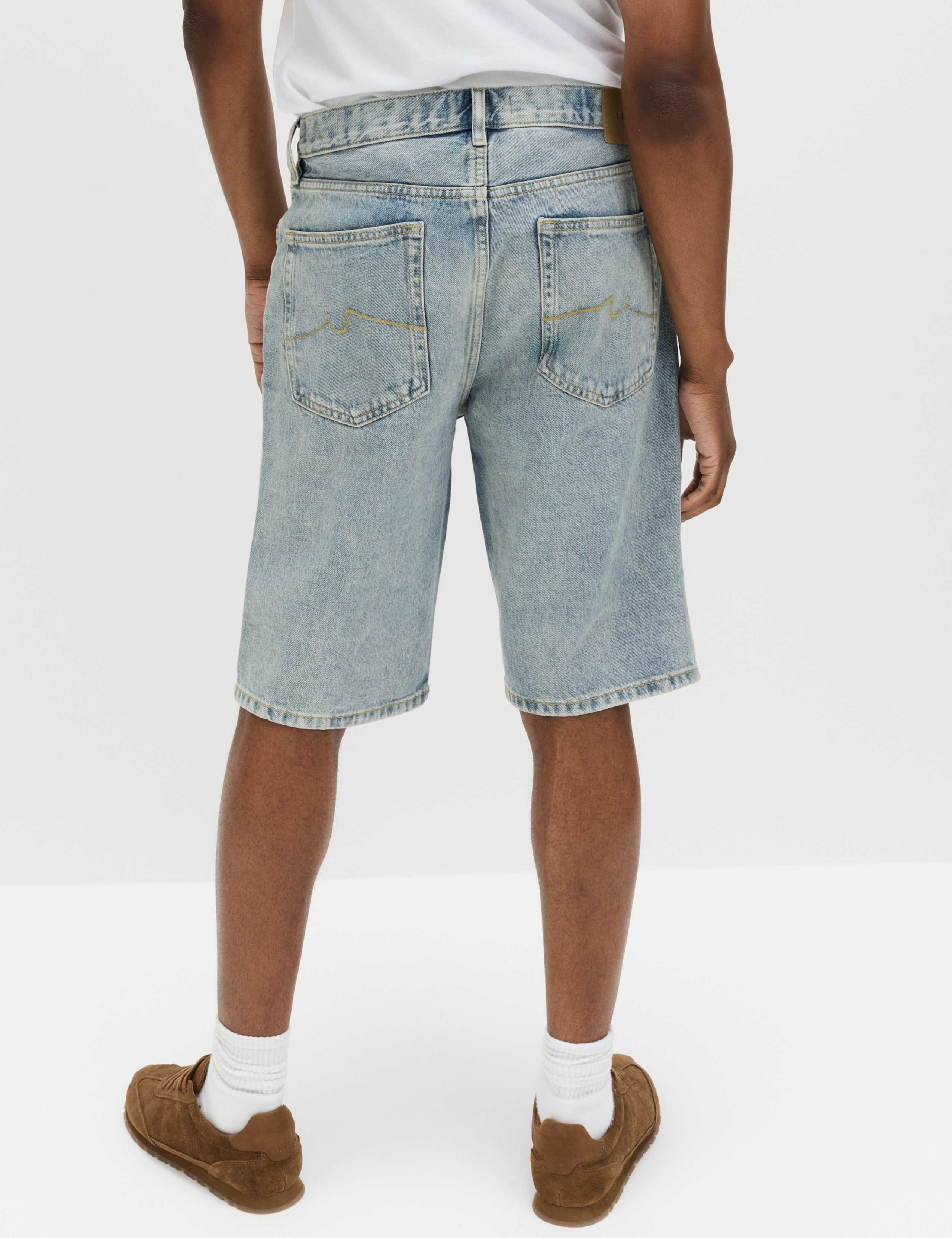 Straight Leg Rigid Denim Shorts 5 of 6