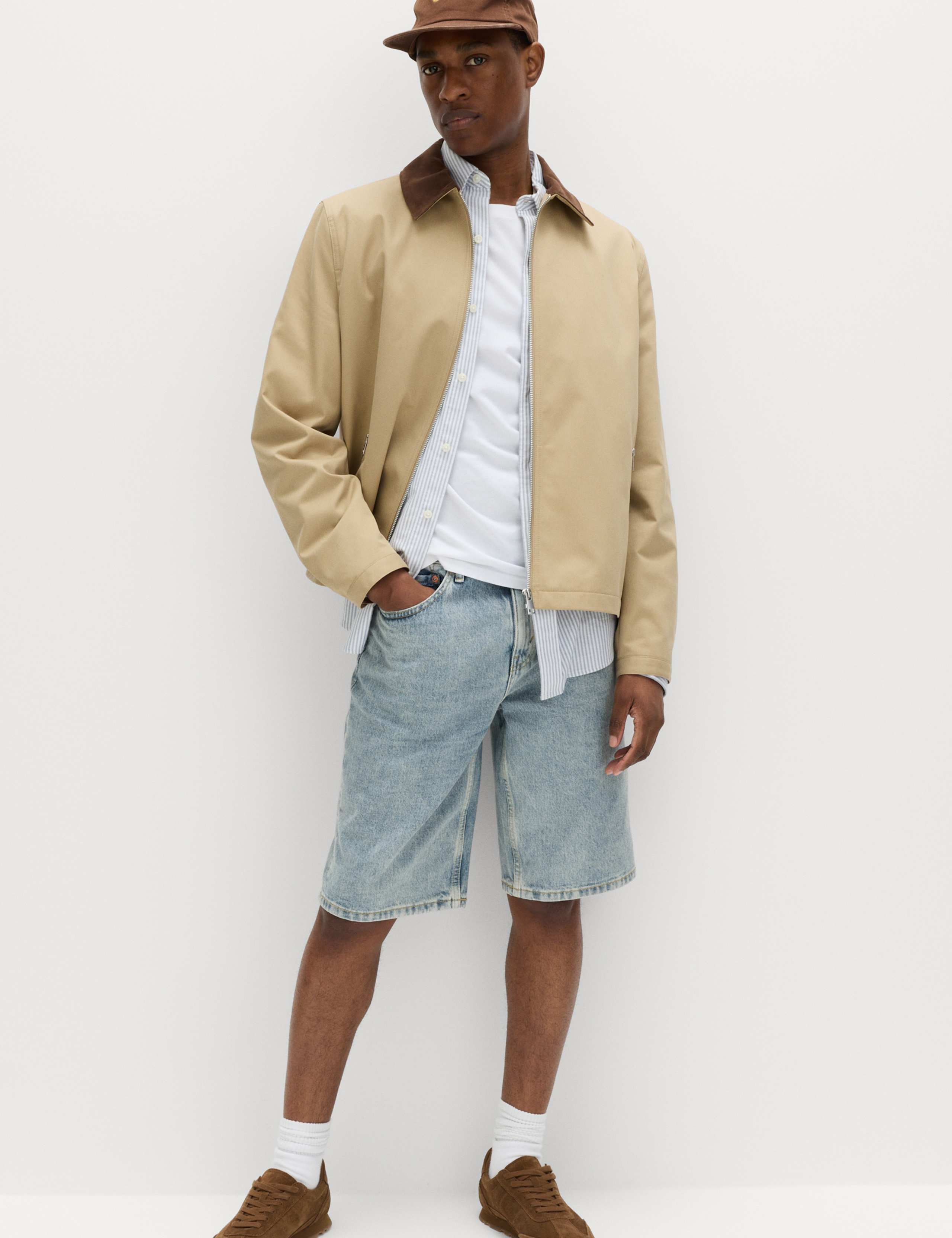 Straight Leg Rigid Denim Shorts 6 of 6