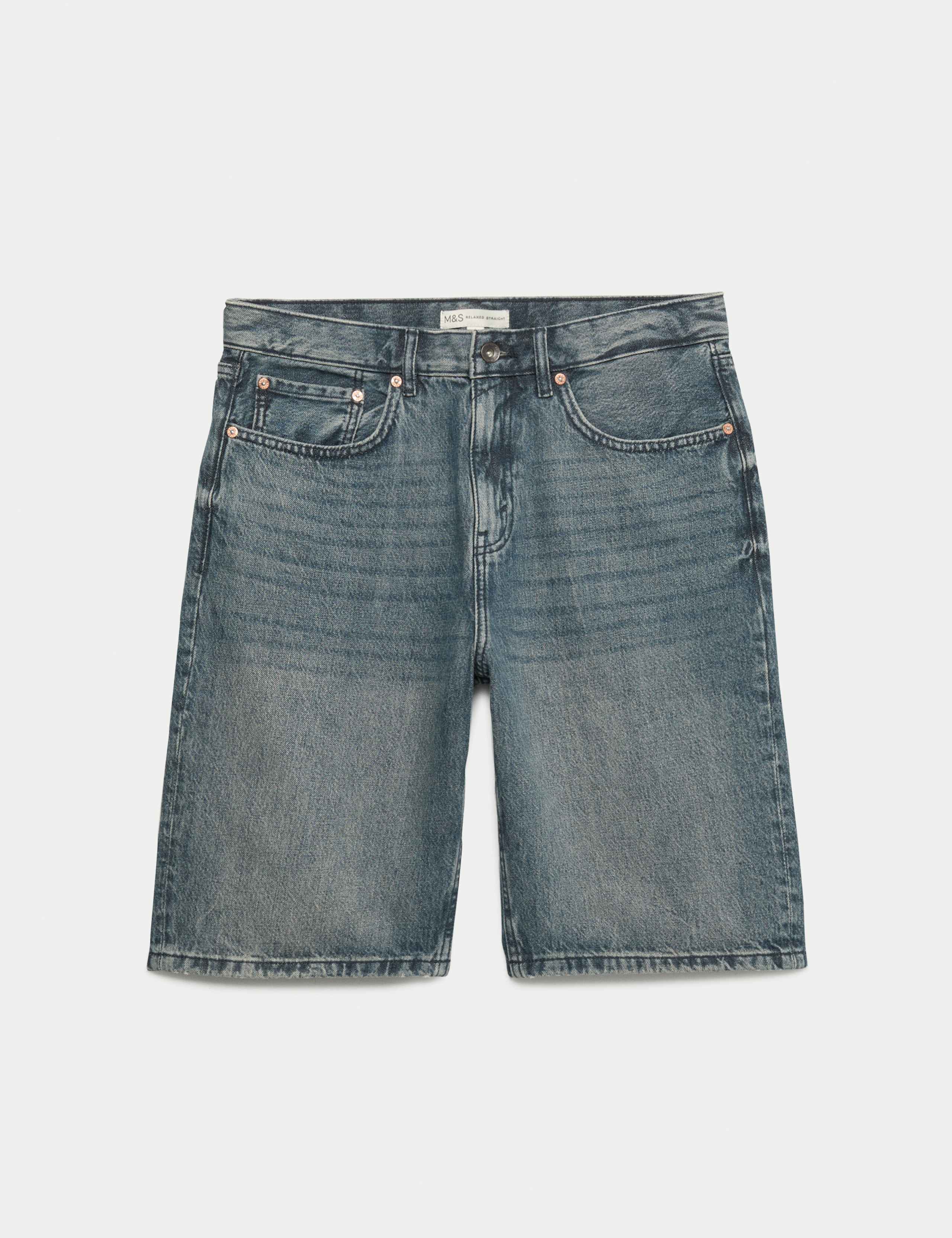 Straight Leg Rigid Denim Shorts 1 of 1