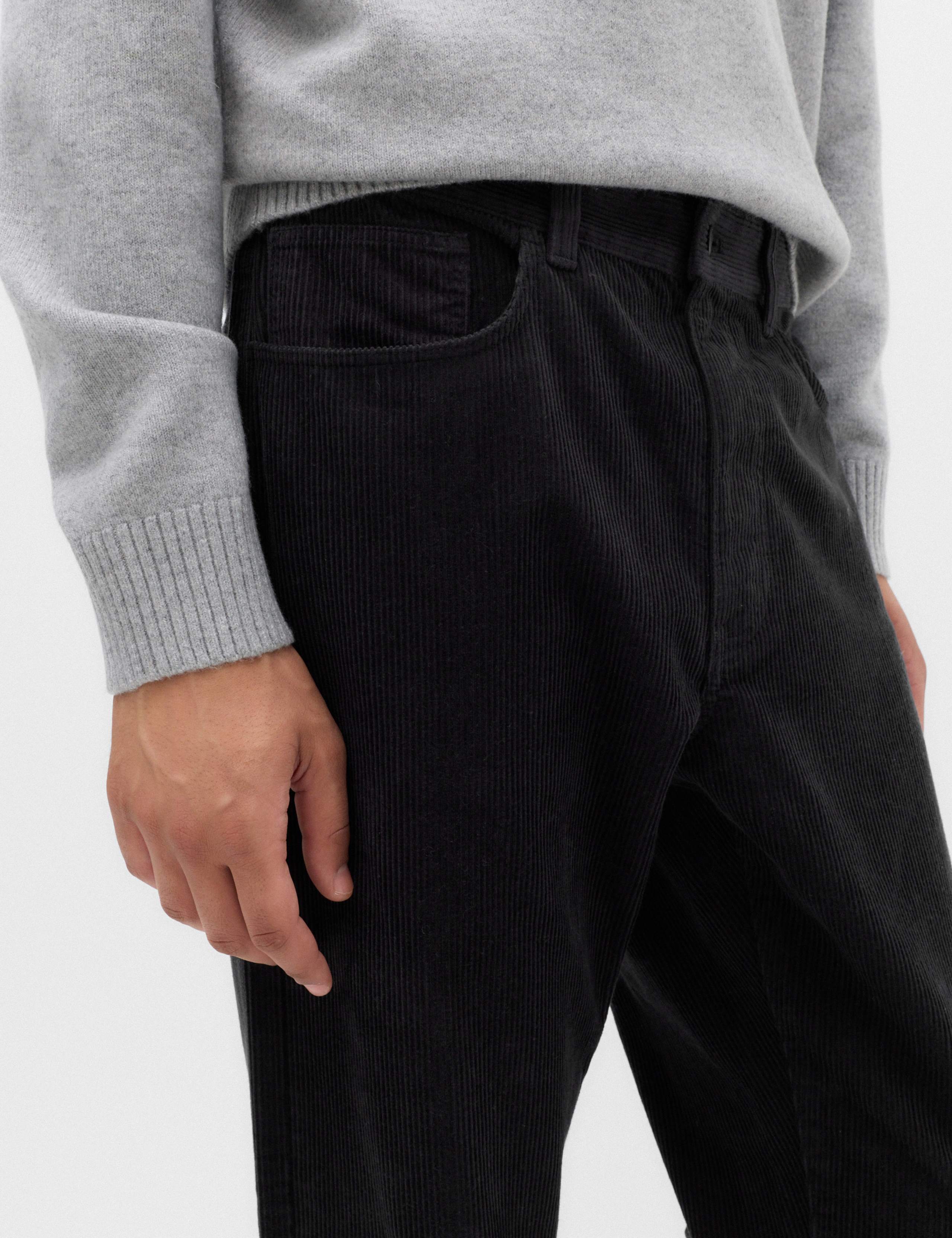 Straight Fit Pure Cotton Corduroy 5 Pocket Trousers 3 of 6