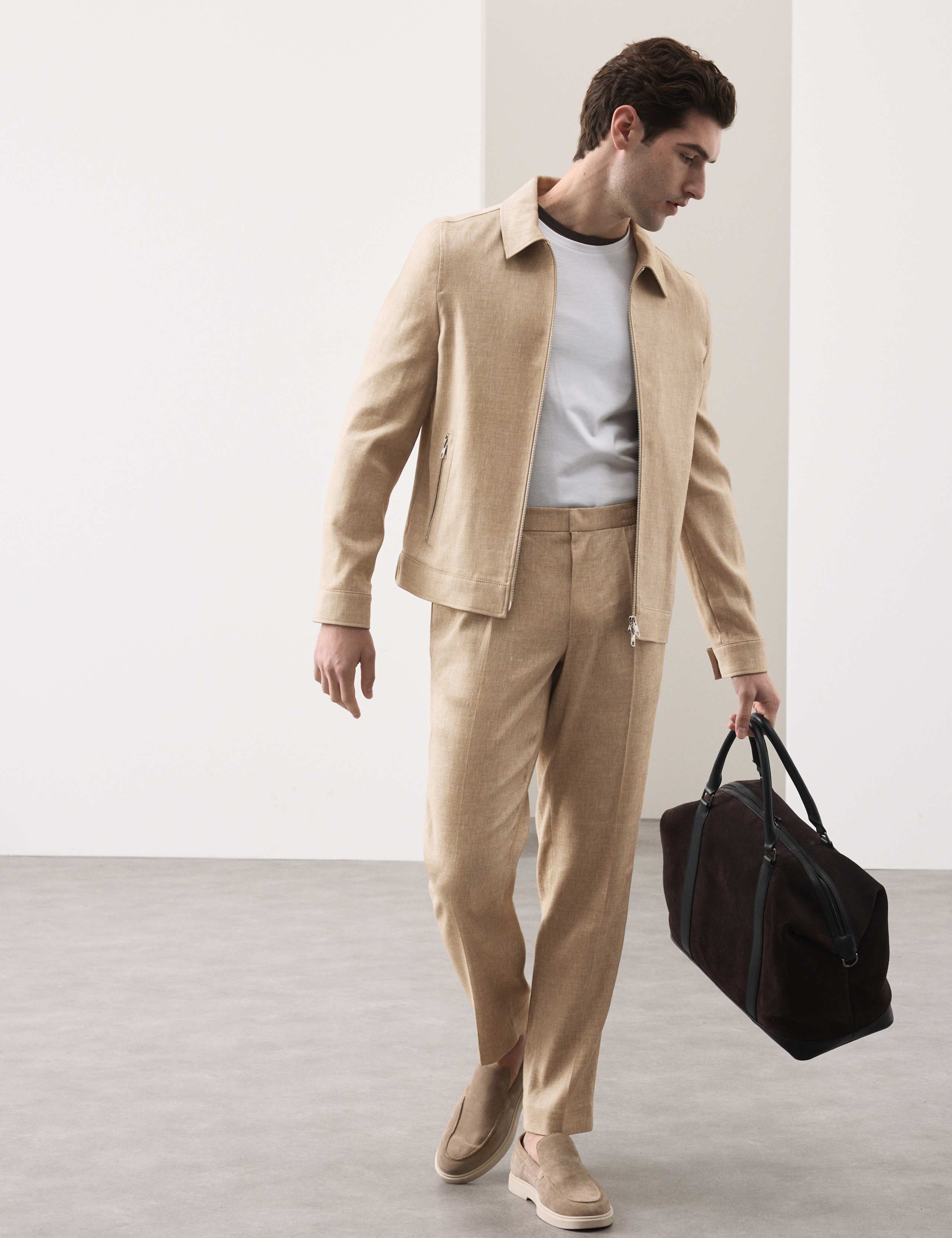 Performance Linen Blend Trousers 5 of 7