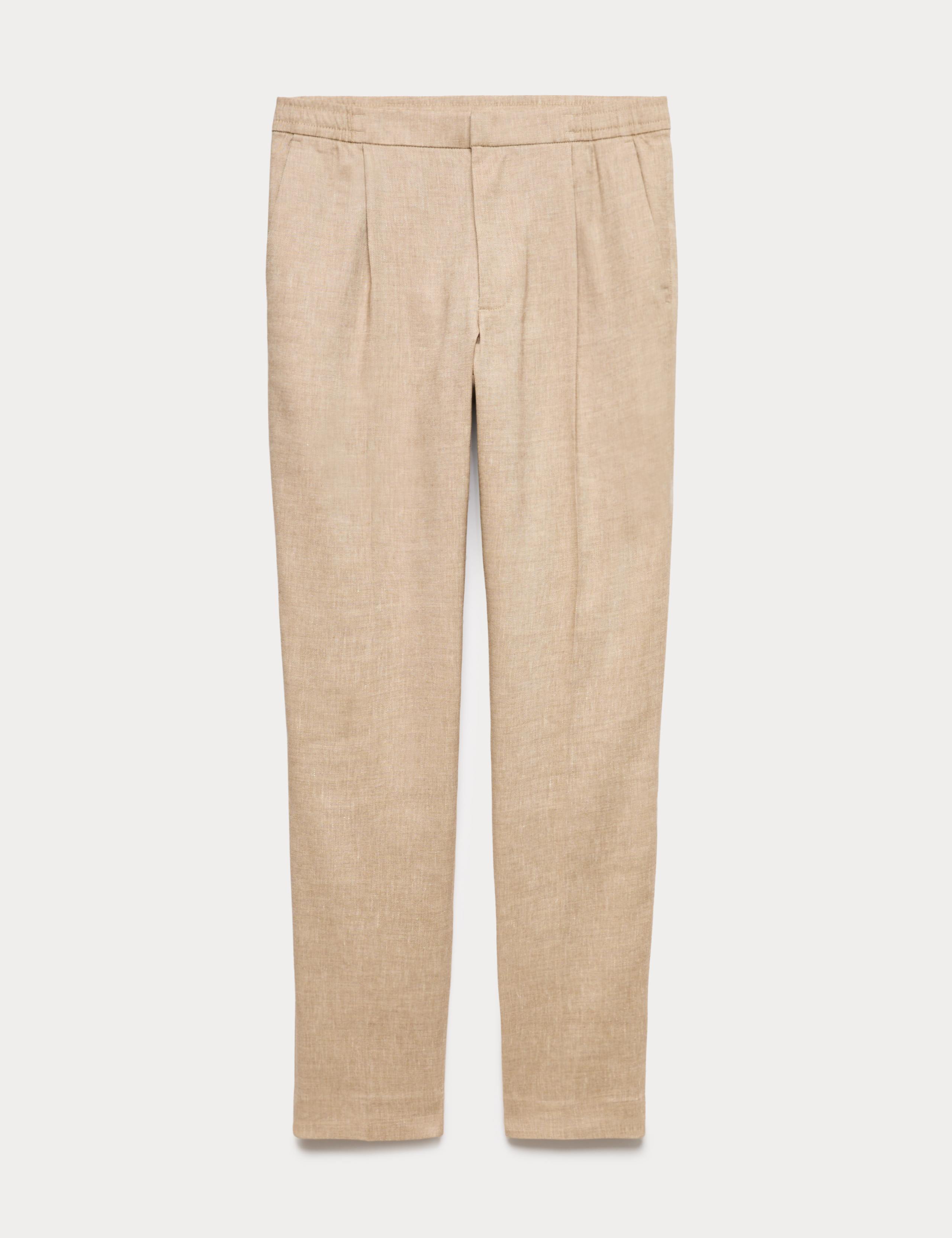 Performance Linen Blend Suit Trousers 2 of 6