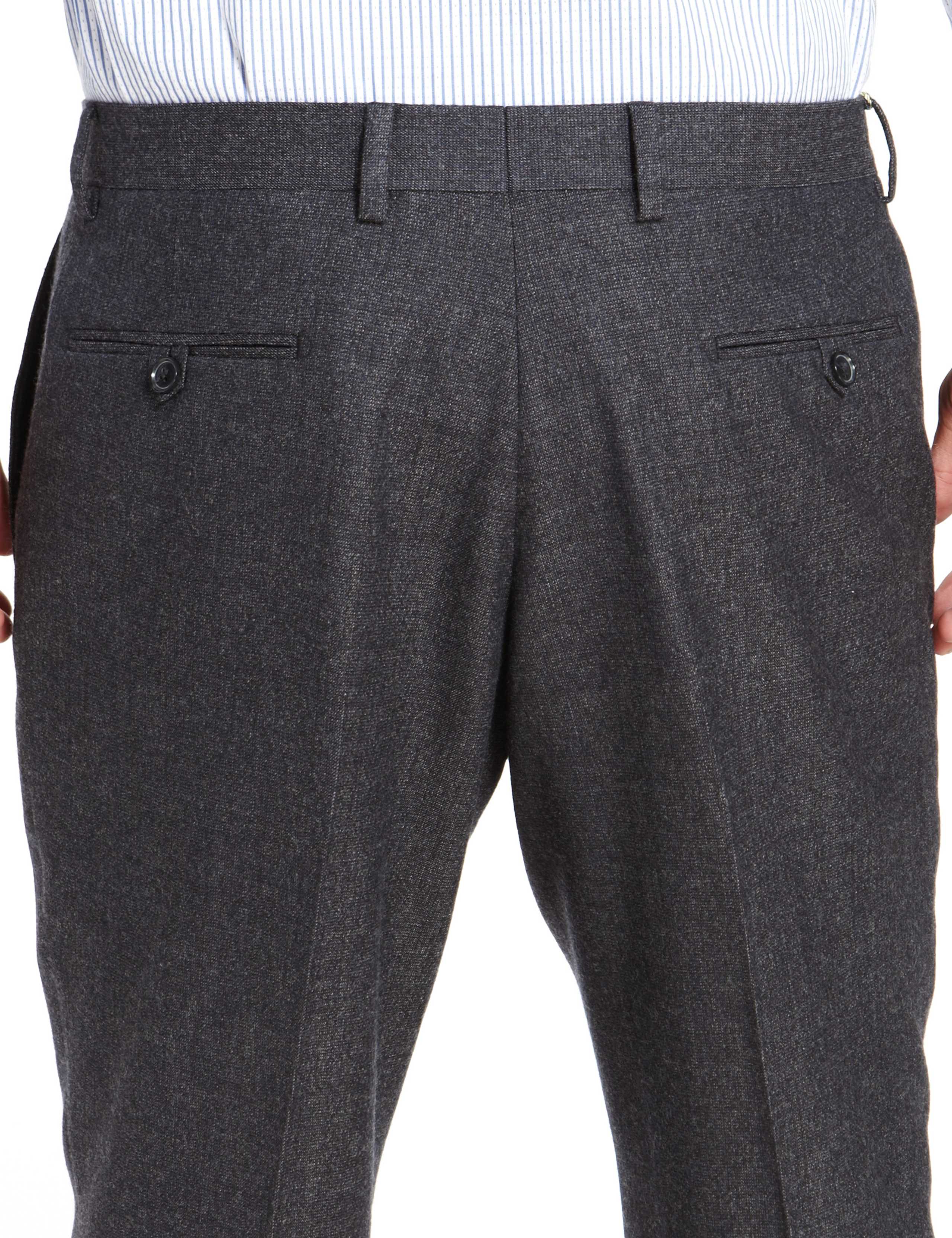 Luxury Pure Wool Flannel Trousers 3 of 5