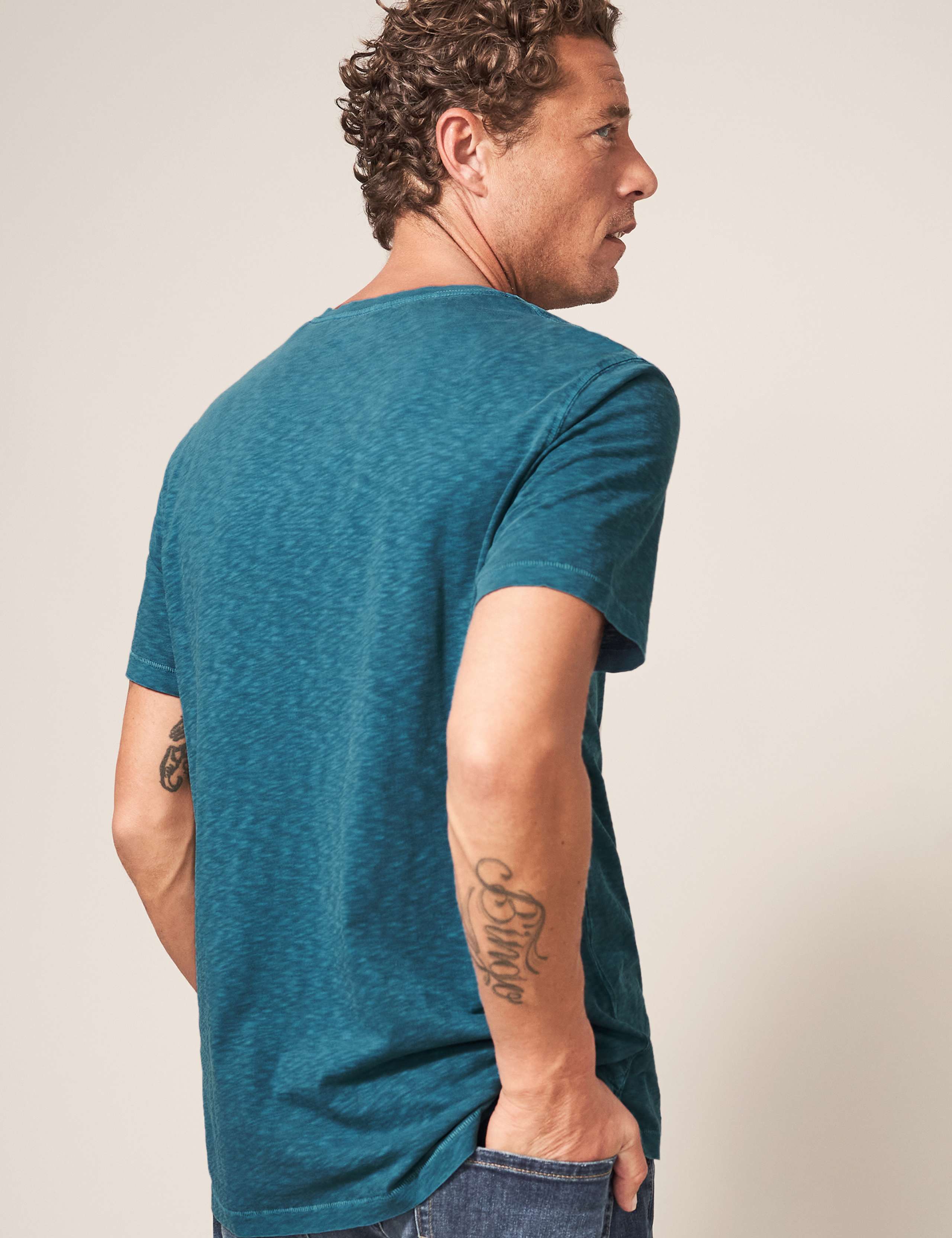 Pure Cotton Crew Neck T-Shirt 4 of 5