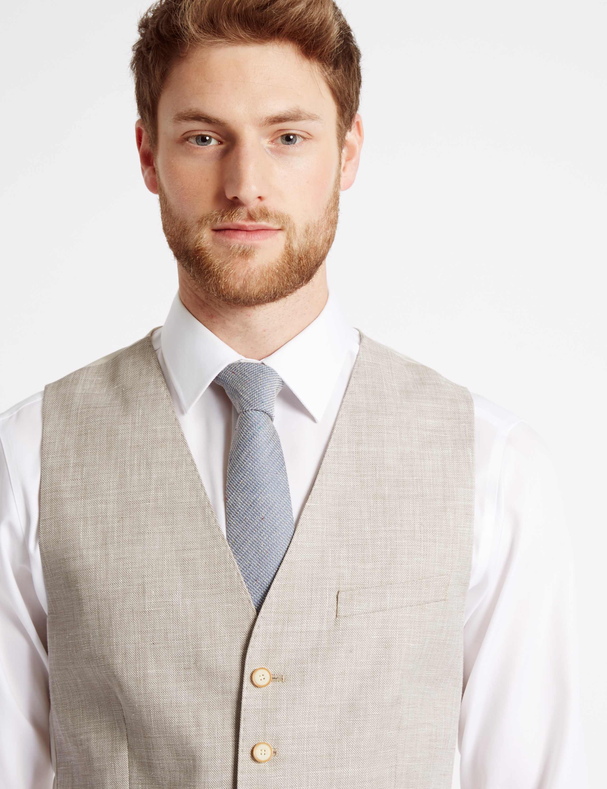 Linen Miracle Regular Fit Waistcoat 4 of 5