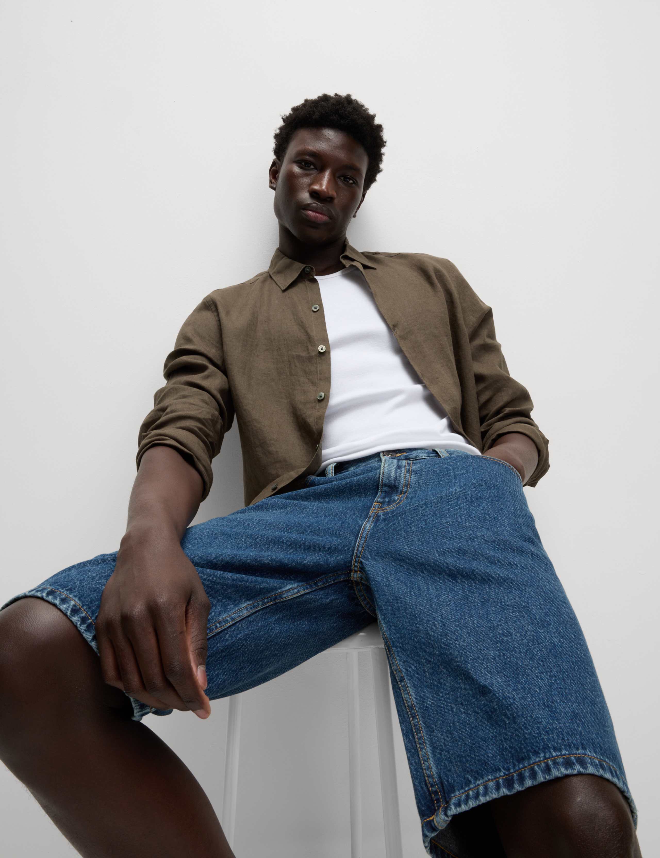 Regular Fit Pure Linen Shirt 3 of 7