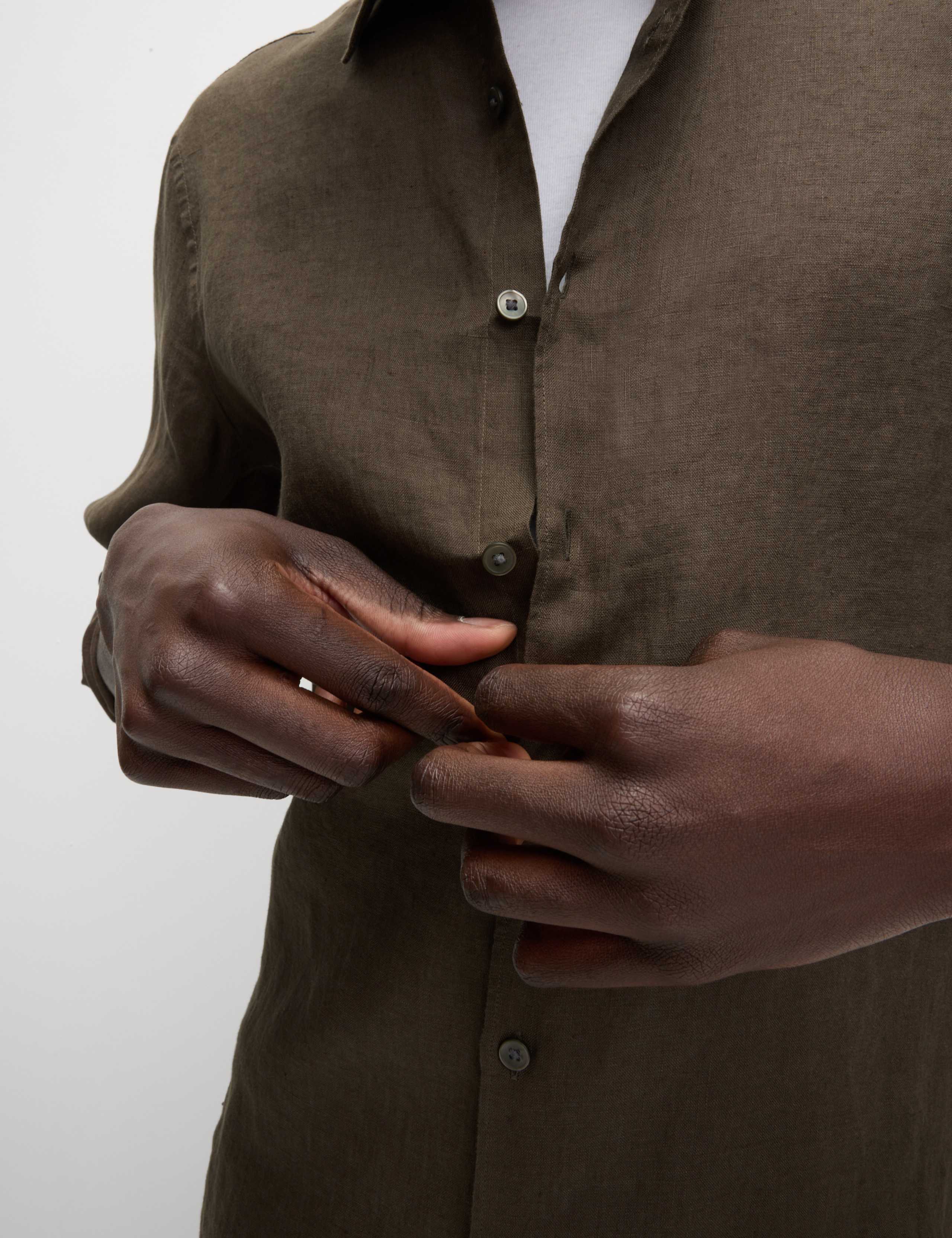 Regular Fit Pure Linen Shirt 4 of 7