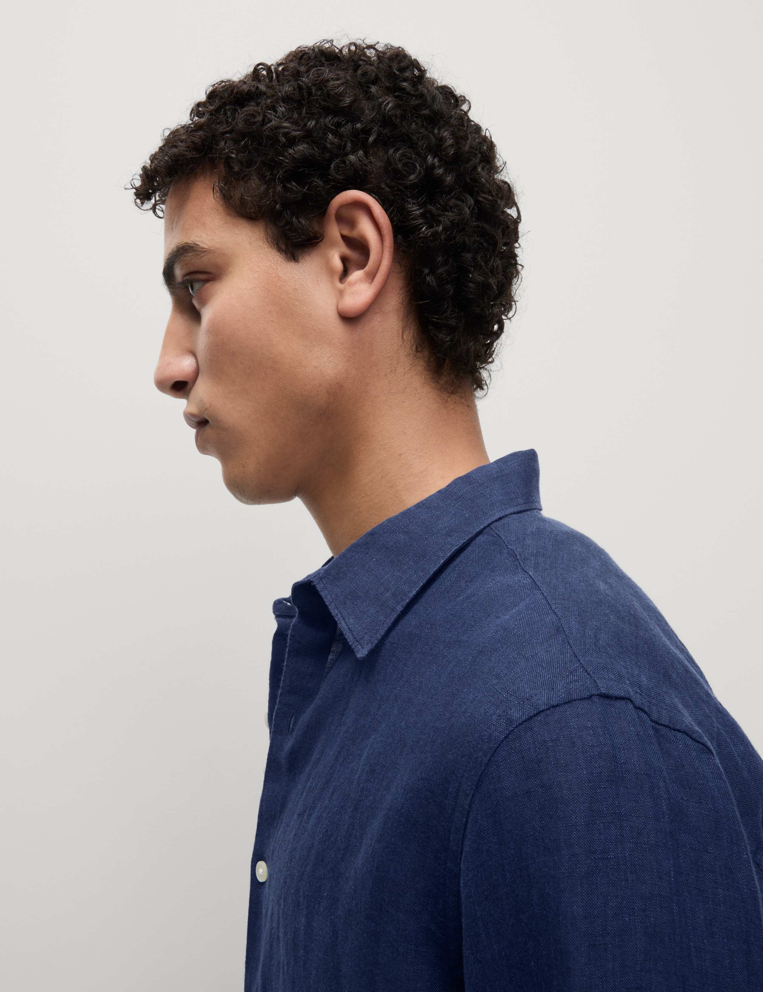 Regular Fit Pure Linen Shirt 3 of 5