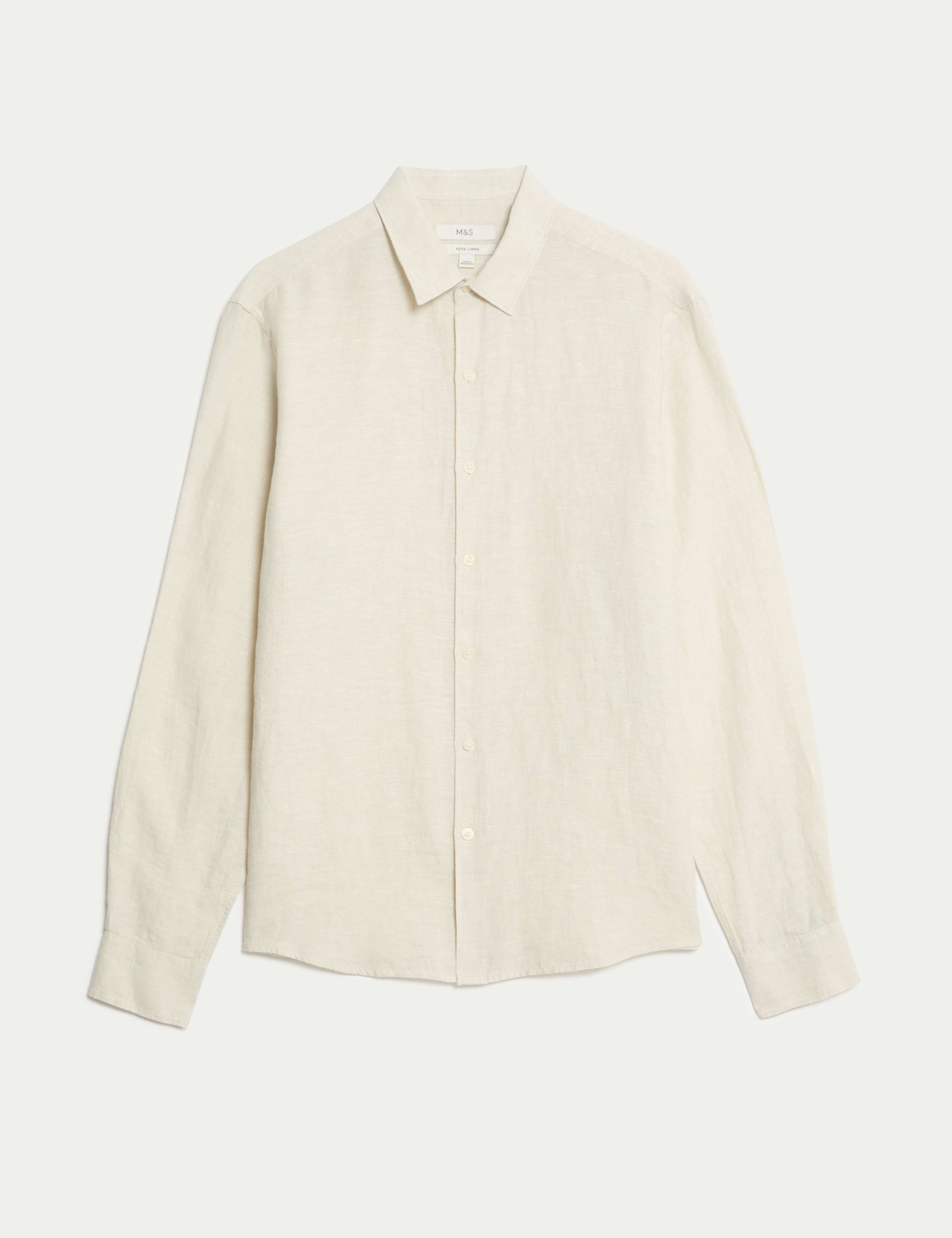 Regular Fit Pure Linen Shirt 2 of 6