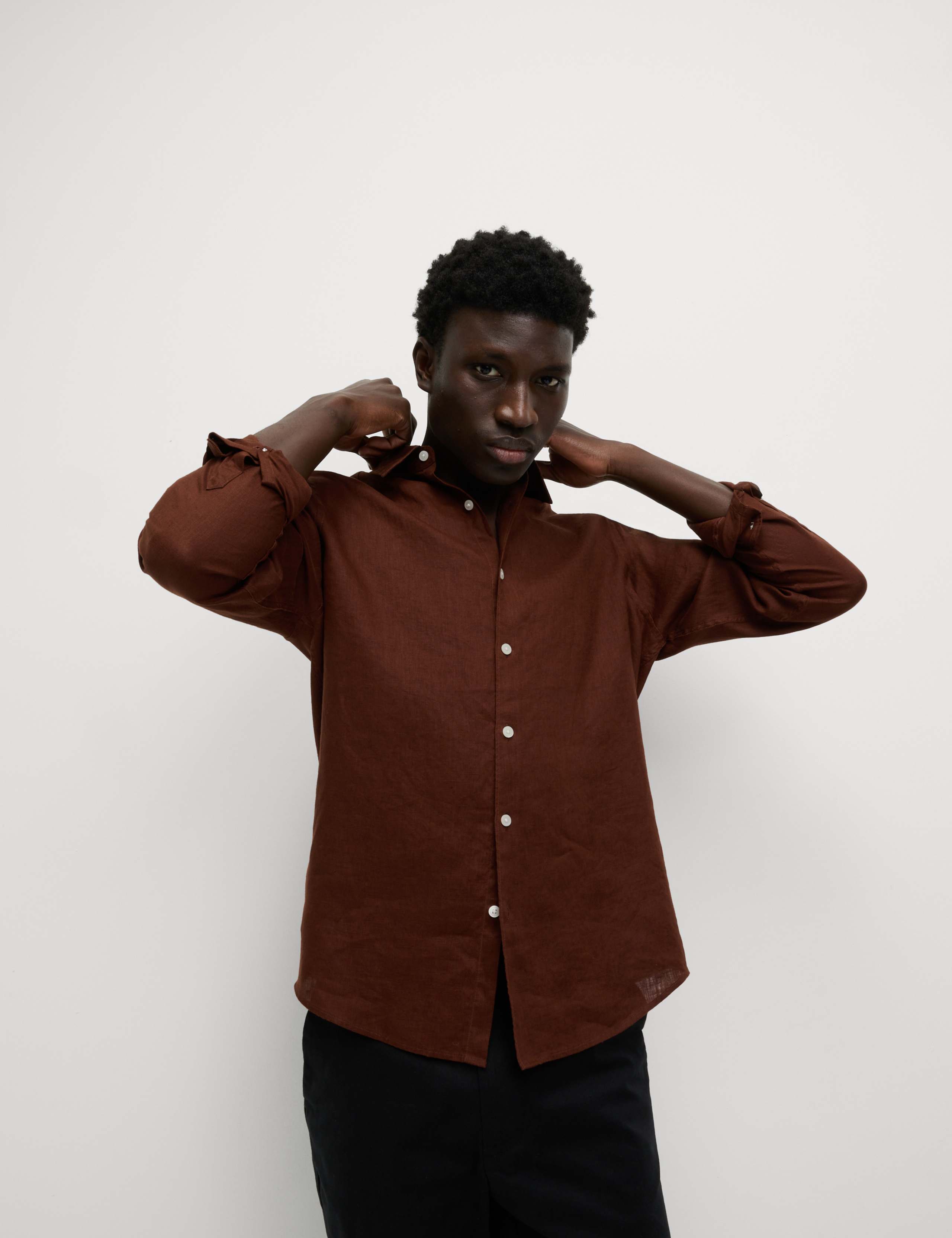 Regular Fit Pure Linen Shirt 6 of 6