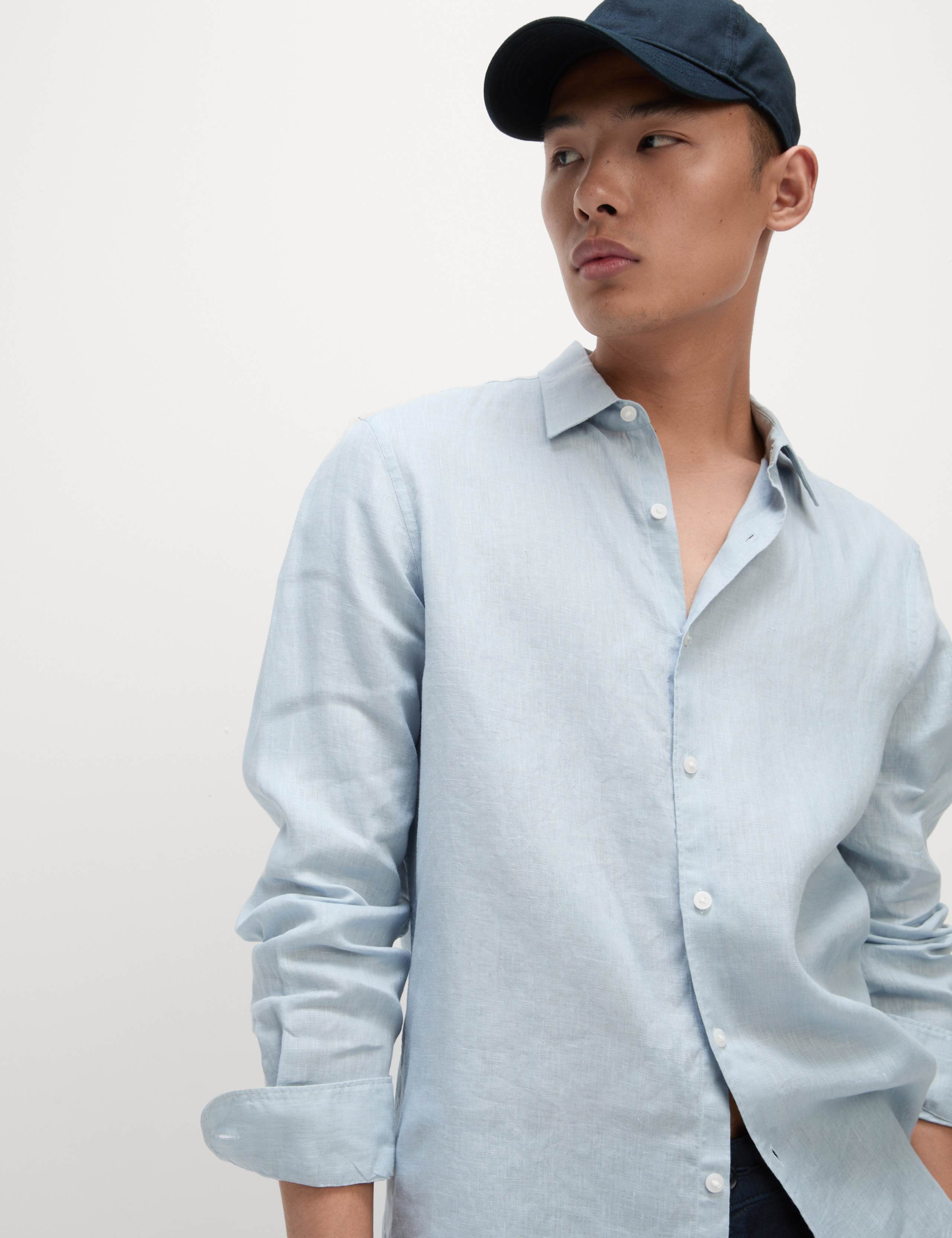 Regular Fit Pure Linen Shirt 6 of 6