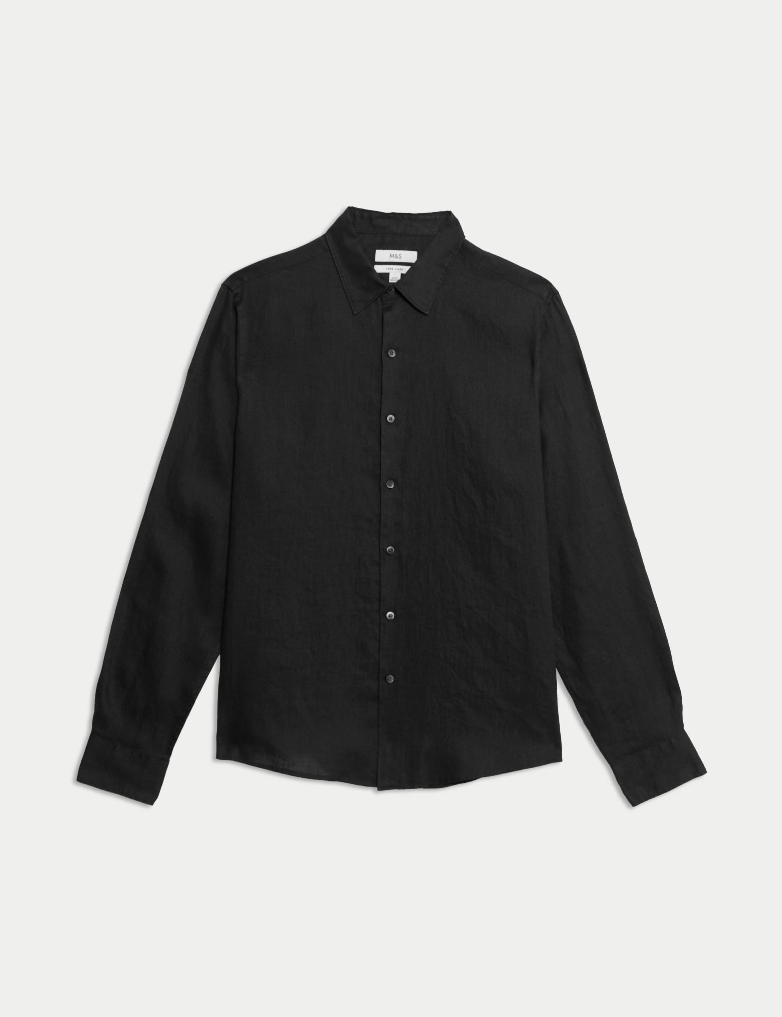 Regular Fit Pure Linen Shirt 2 of 6